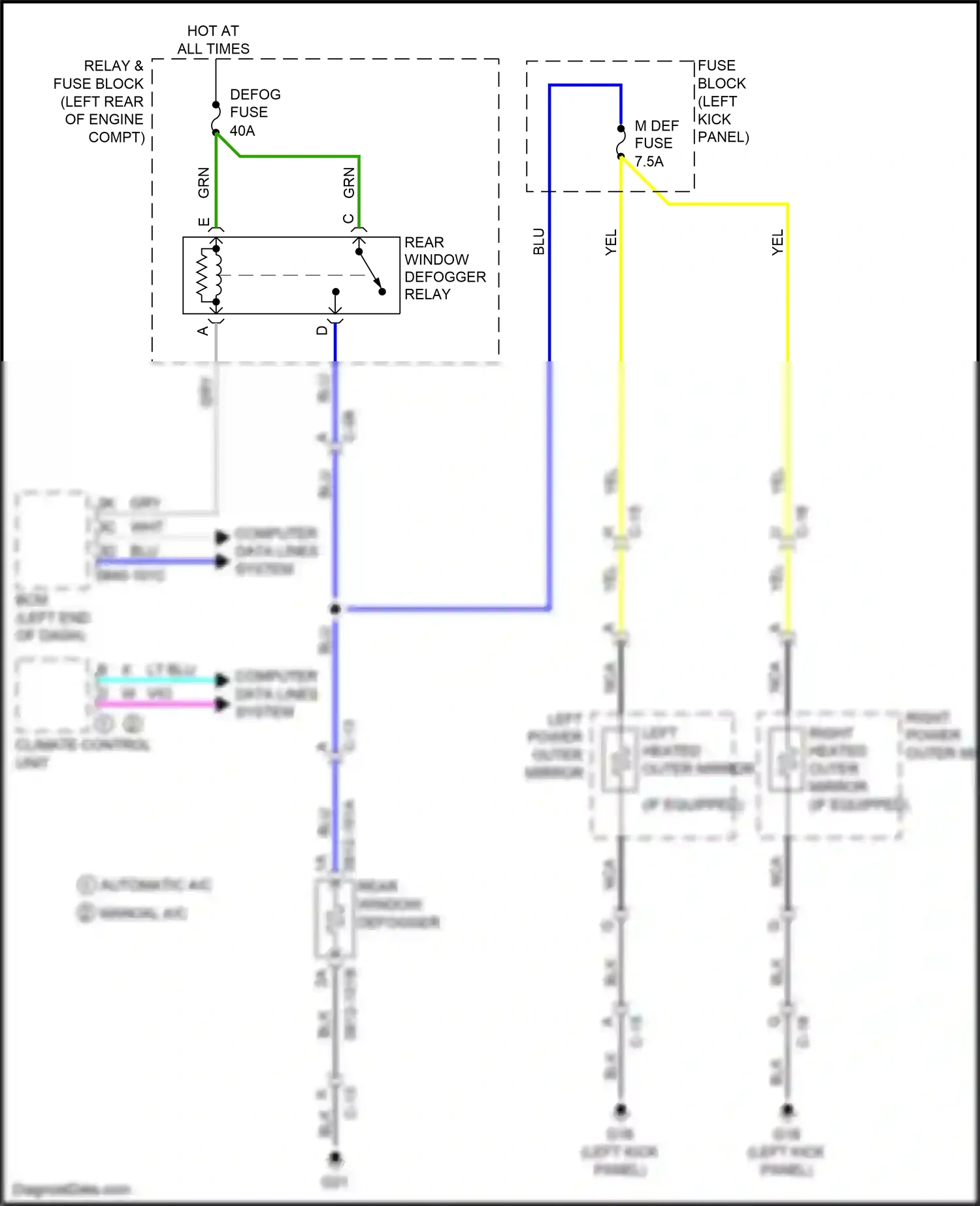 Mazda CX-3 I (2015-2018) (left kick panel) wiring diagram  (23 of 37)