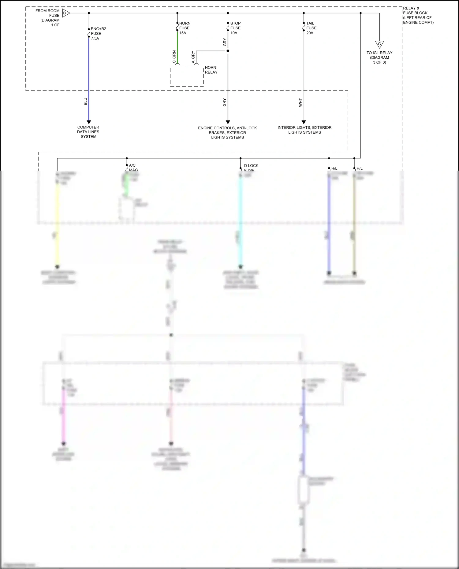 Mazda CX-3 I (2015-2018) (left kick panel) wiring diagram  (25 of 37)
