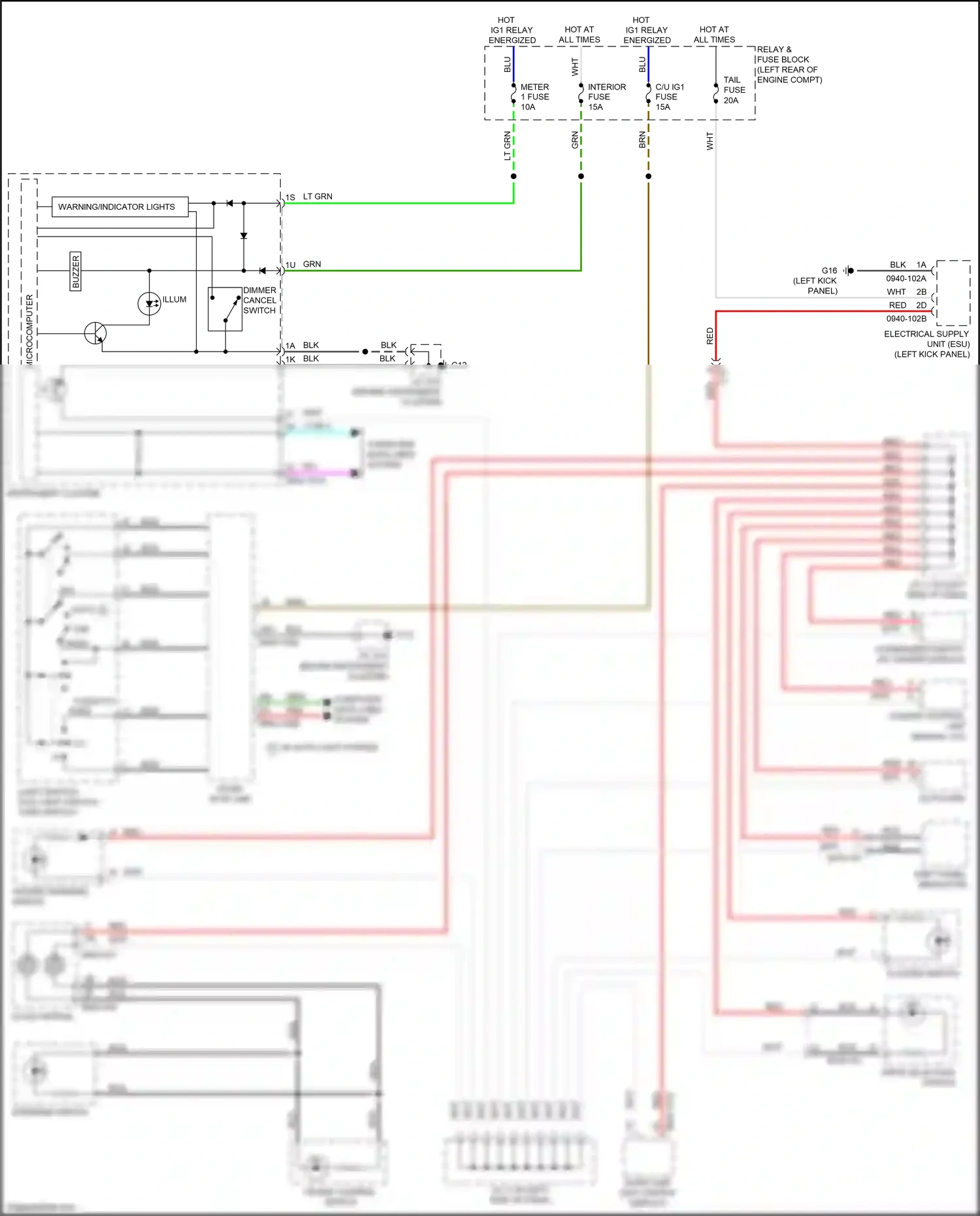 Mazda CX-3 I (2015-2018) microcomputer wiring diagram  (6 of 21)