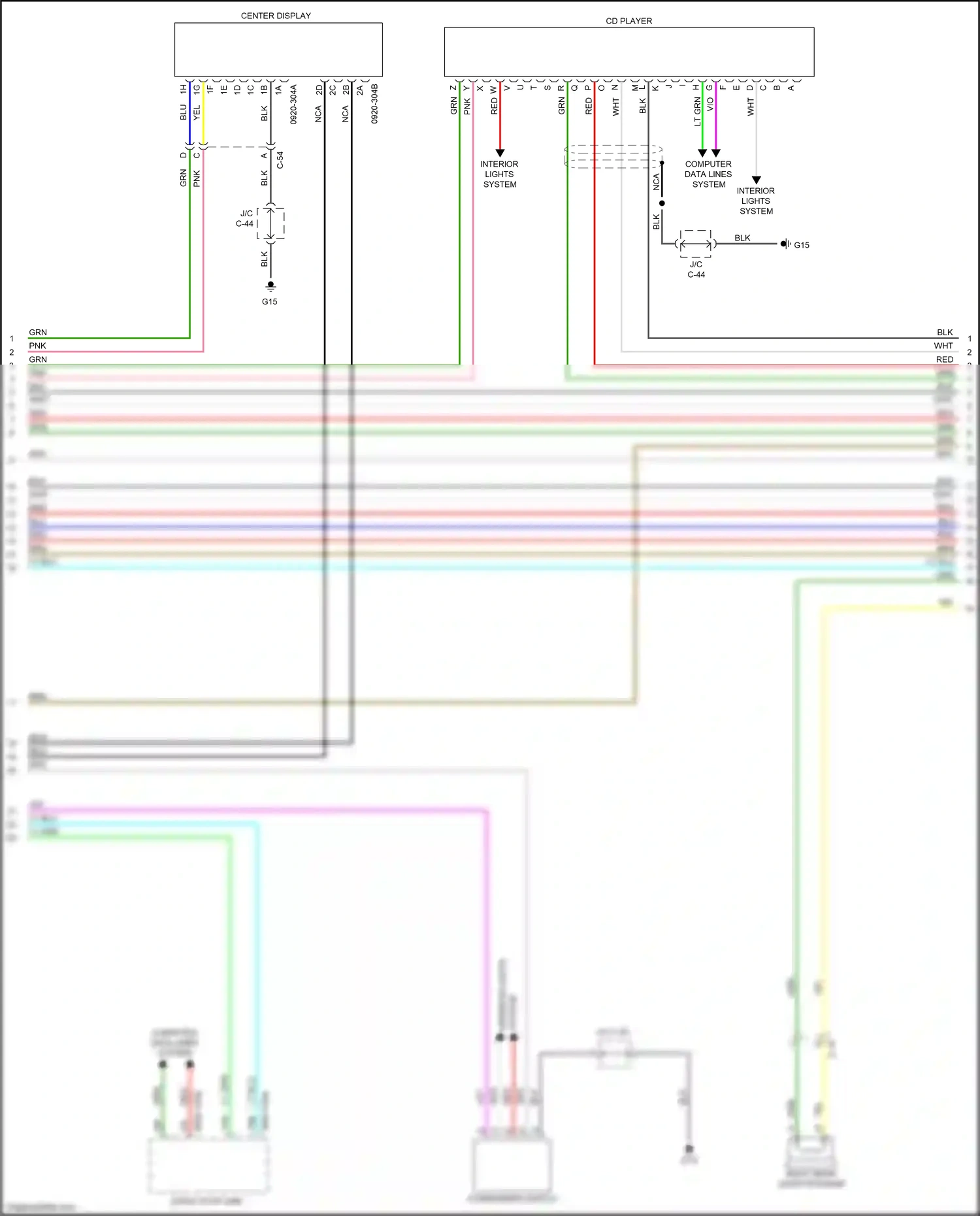 Mazda CX-3 I (2015-2018) system wiring diagram  (1 of 4)