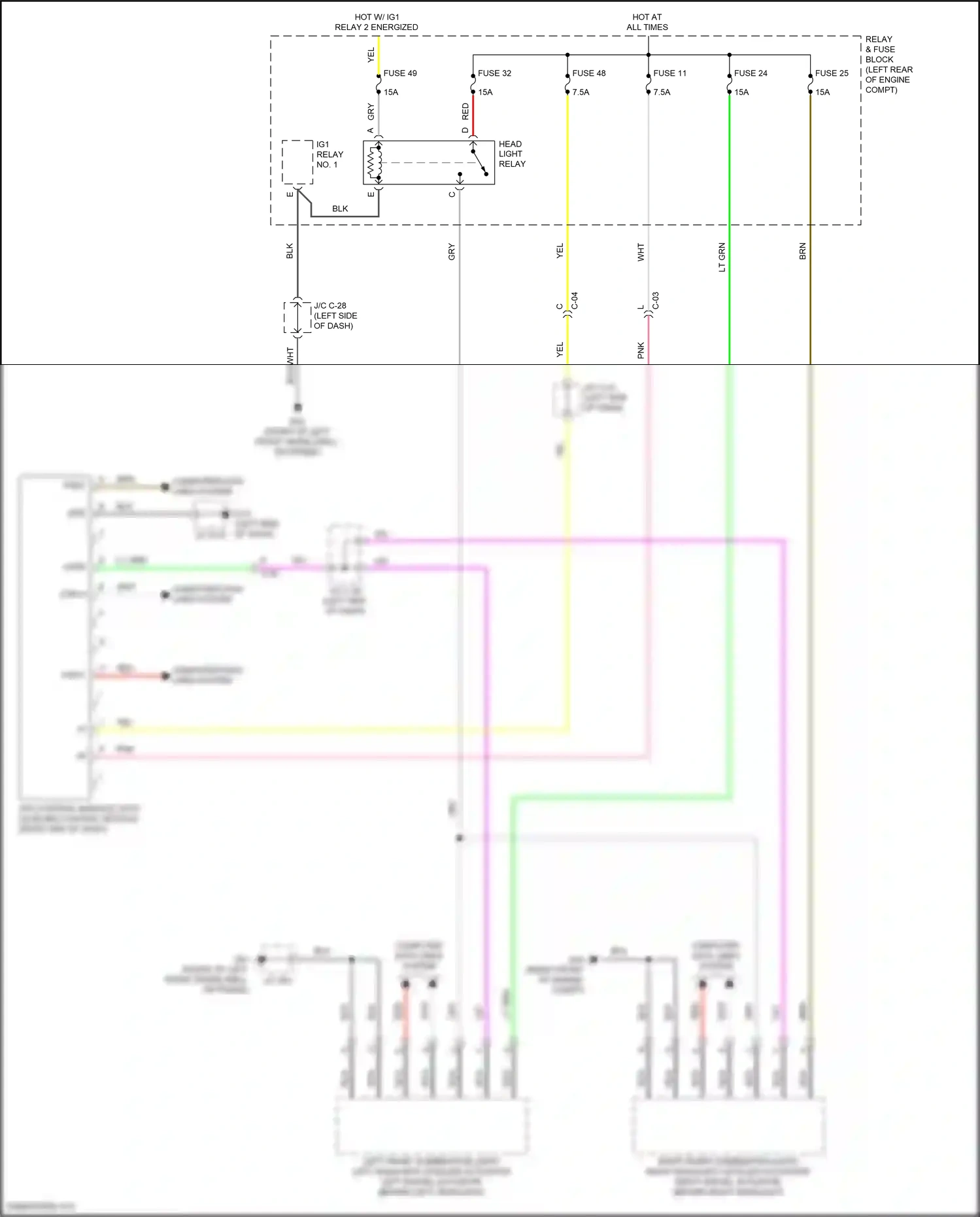 Mazda CX-30 I (2019-2024) afs control module/ auto leveling control module wiring diagram  (3 of 5)