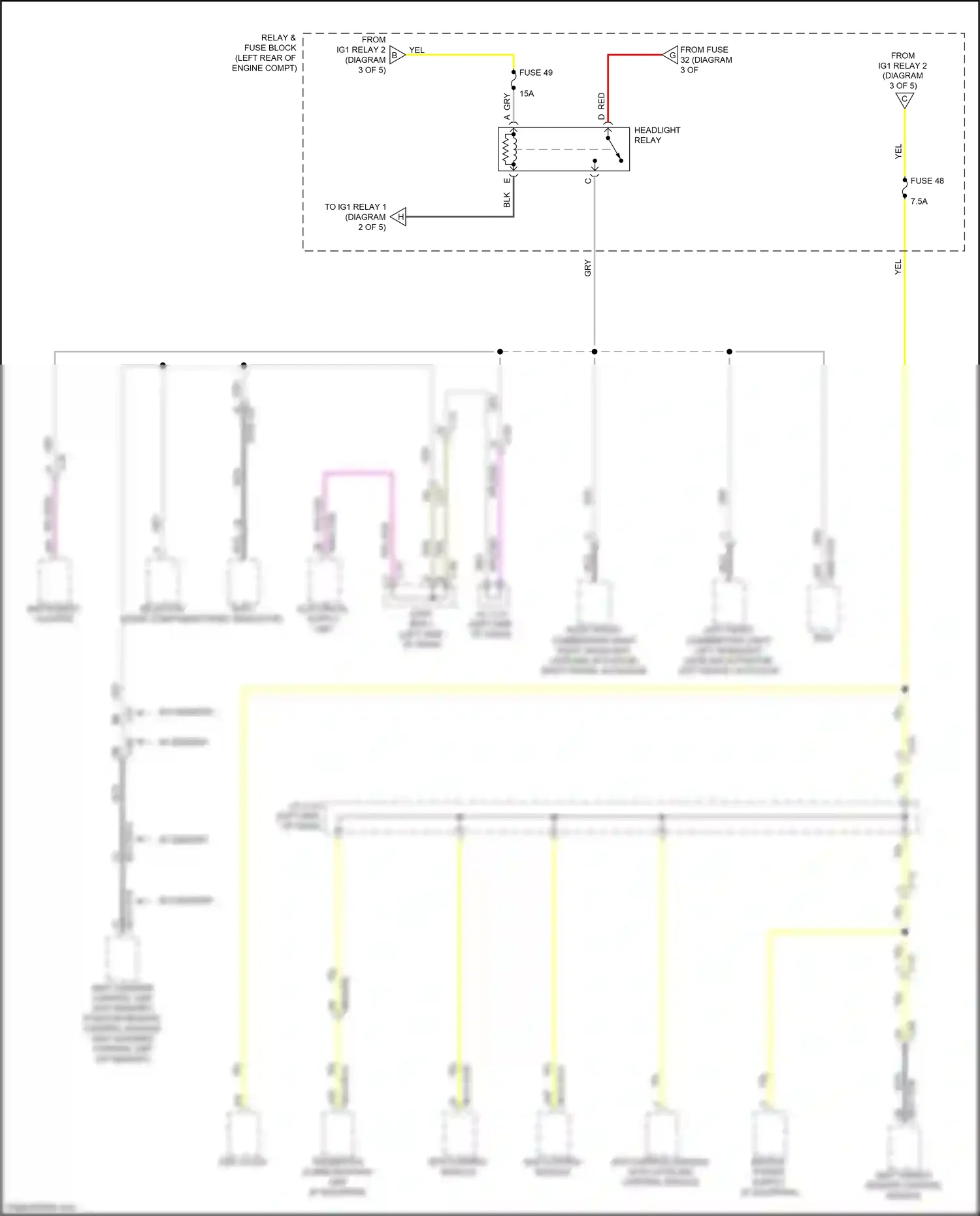 Mazda CX-30 I (2019-2024) afs control module/ auto leveling control module wiring diagram  (5 of 5)
