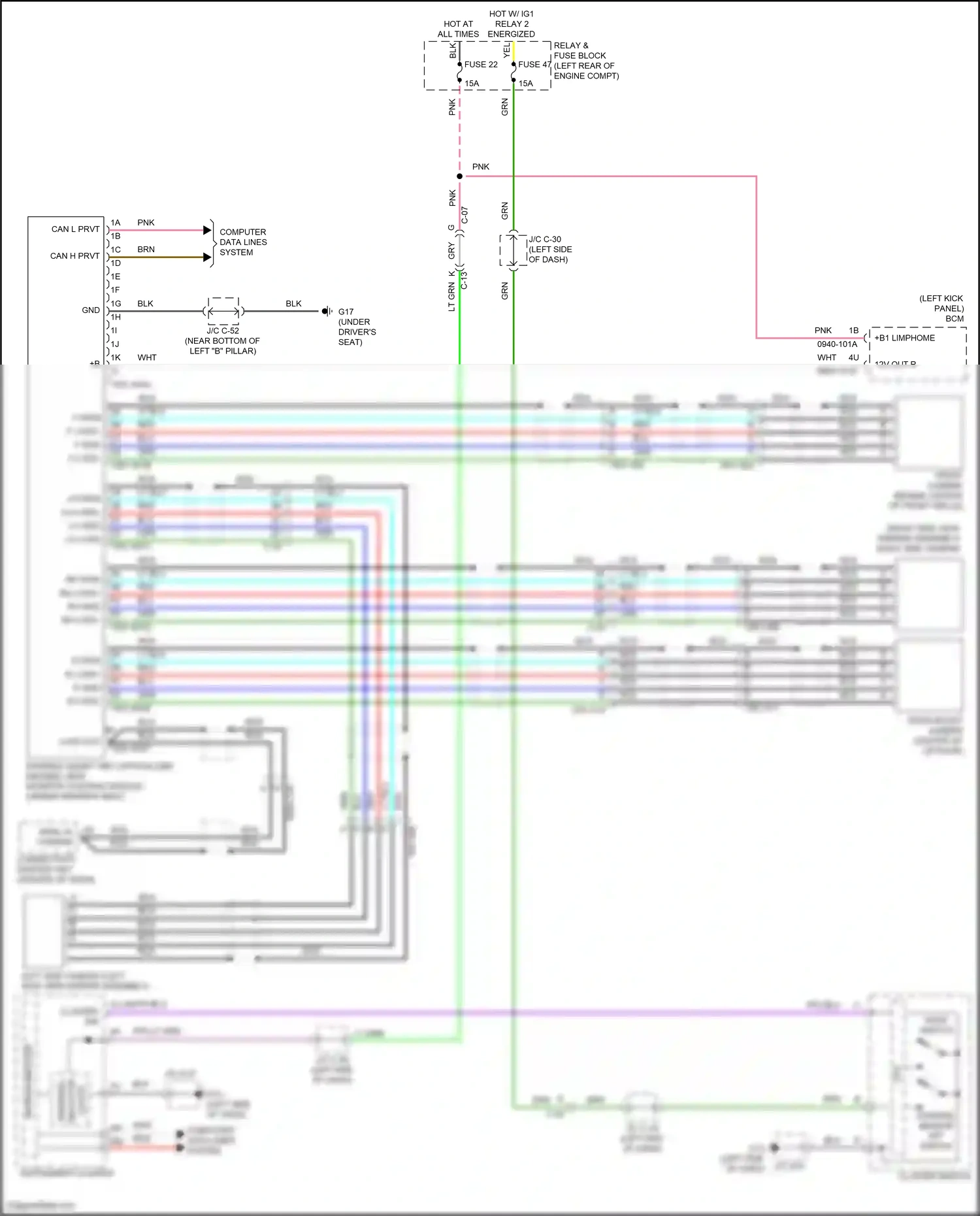 Mazda CX-30 I (2019-2024) computer data lines system wiring diagram  (61 of 81)