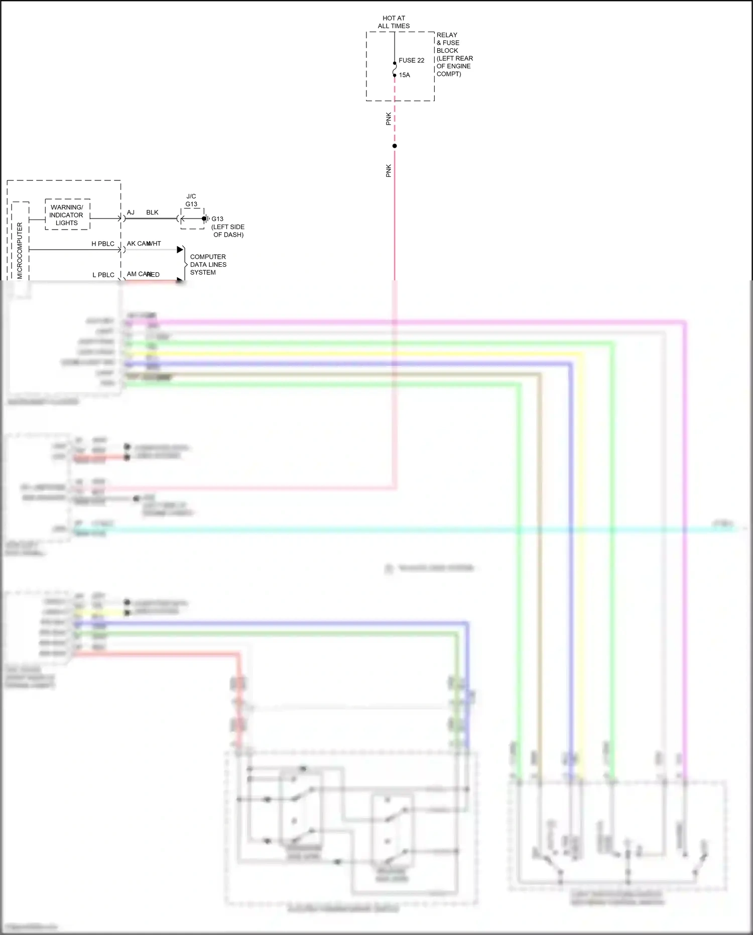 Mazda CX-30 I (2019-2024) computer data lines system wiring diagram  (55 of 81)