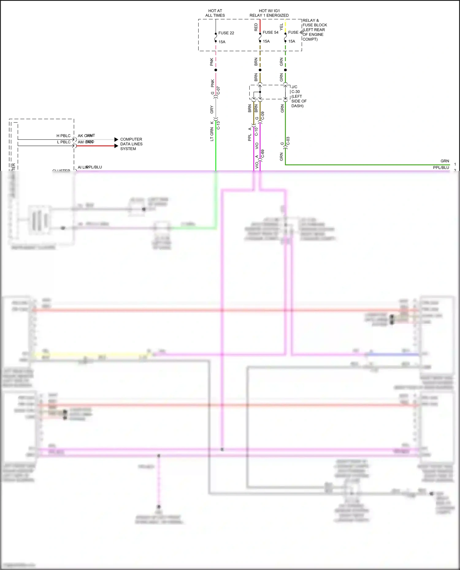 Mazda CX-30 I (2019-2024) computer data lines system wiring diagram  (62 of 81)