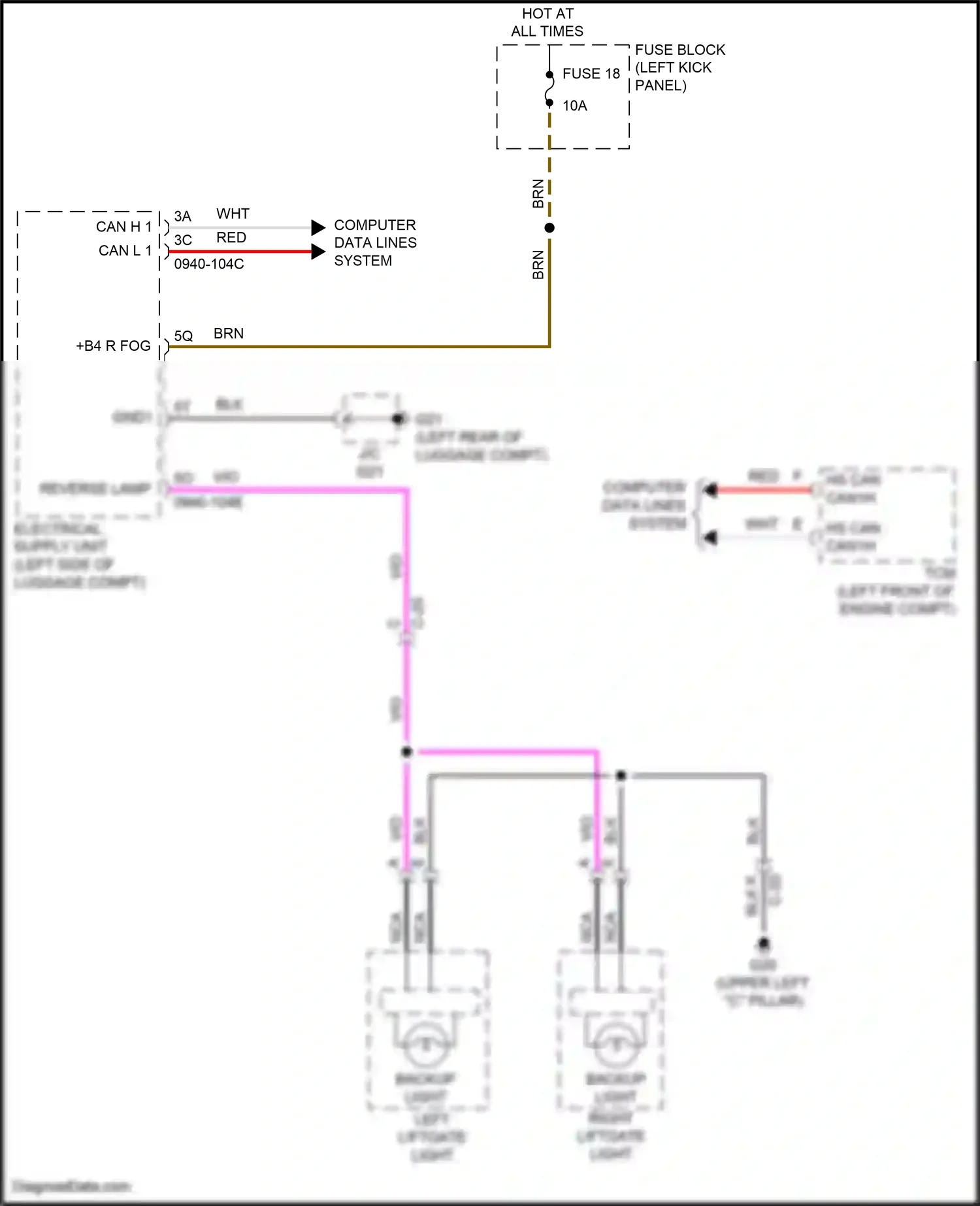 Mazda CX-30 I (2019-2024) computer data lines system wiring diagram  (45 of 81)