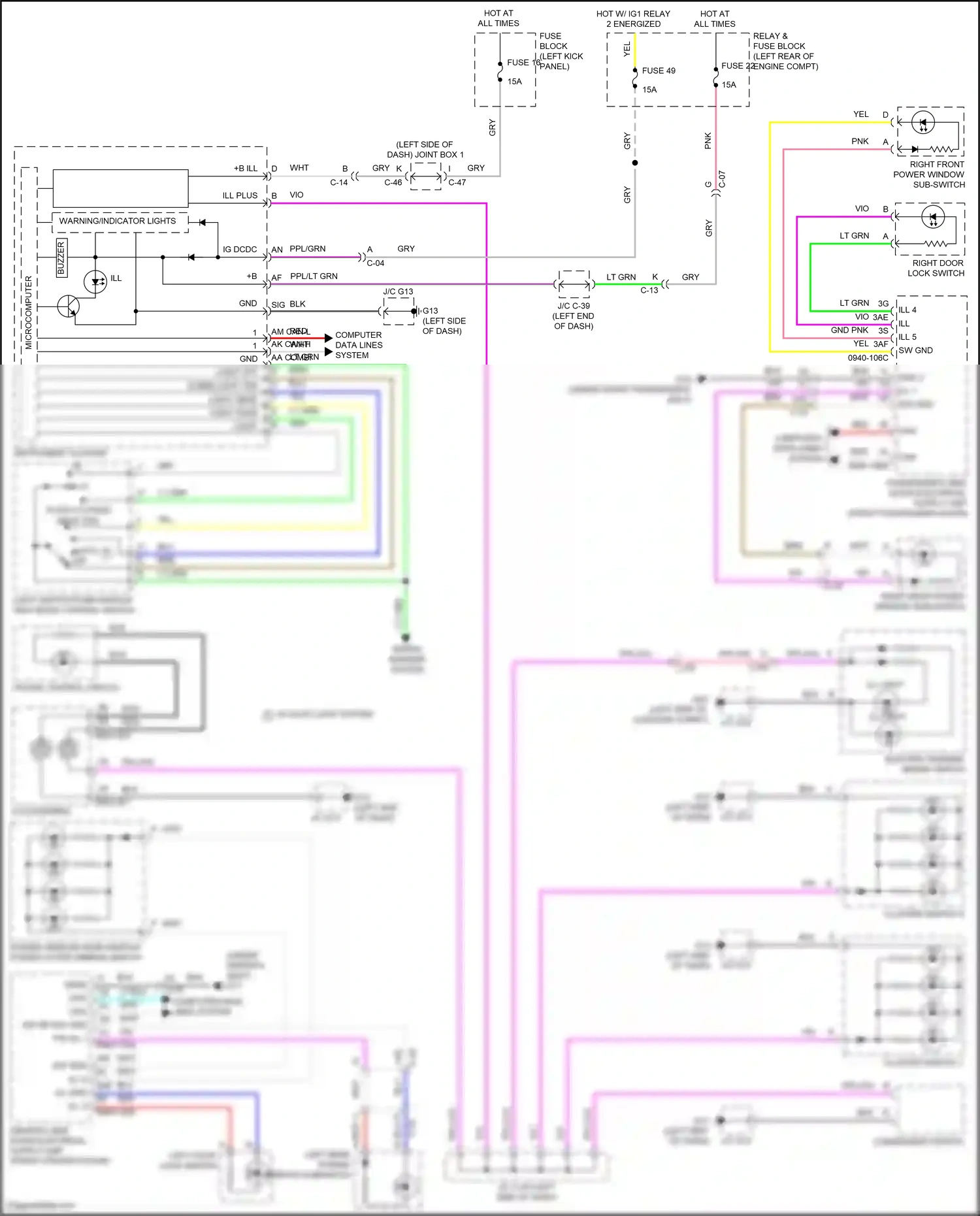 Mazda CX-30 I (2019-2024) computer data lines system wiring diagram  (28 of 81)