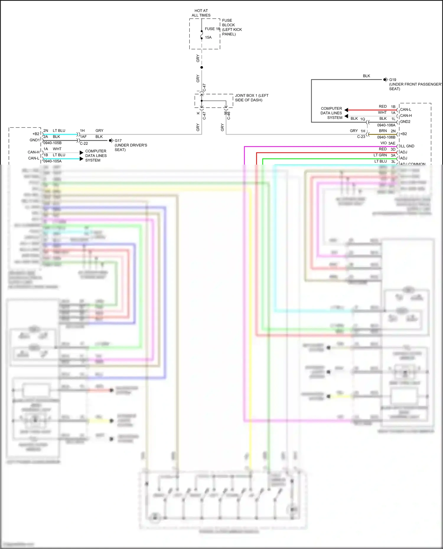Mazda CX-30 I (2019-2024) computer data lines system wiring diagram  (60 of 81)