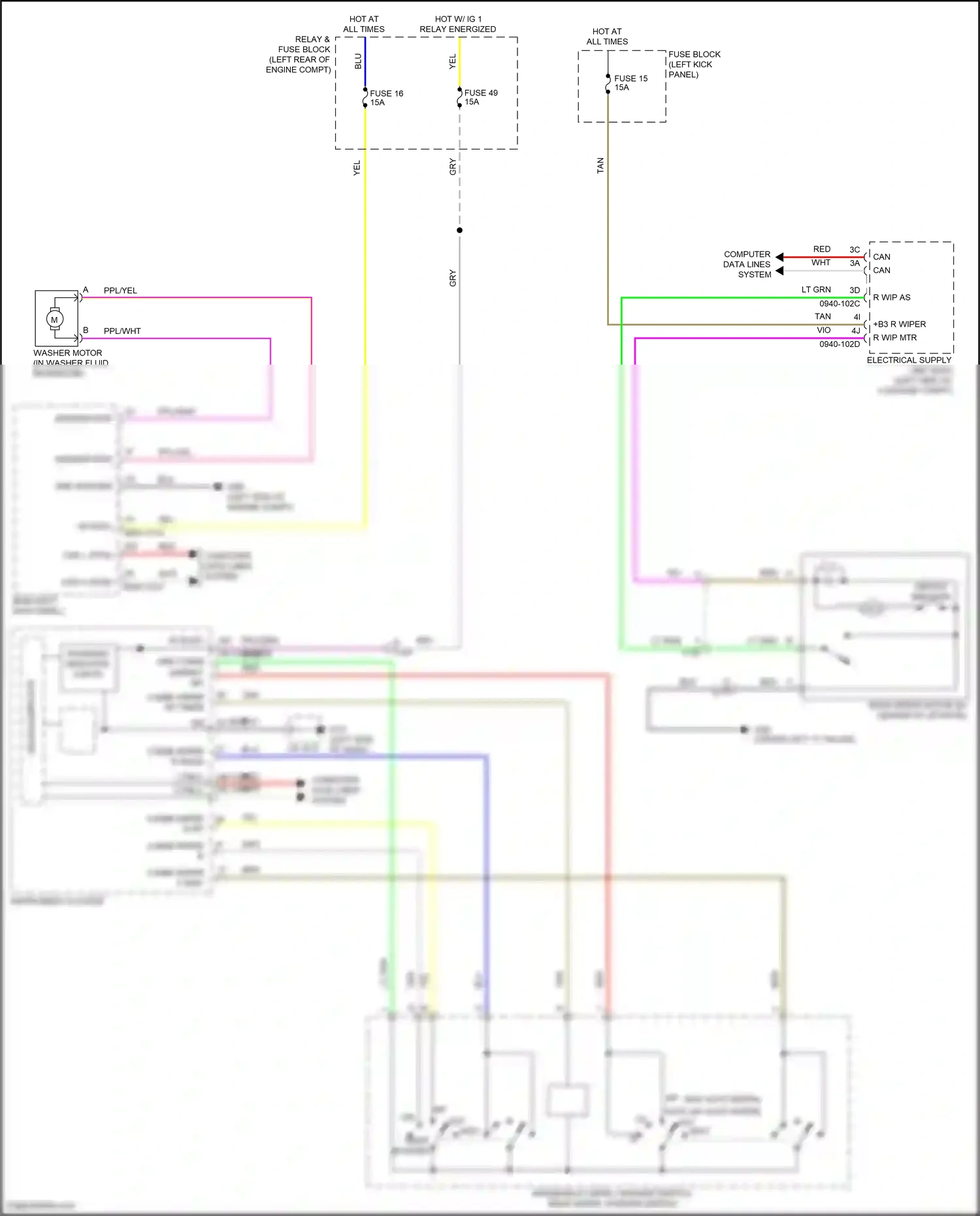 Mazda CX-30 I (2019-2024) computer data lines system wiring diagram  (35 of 81)