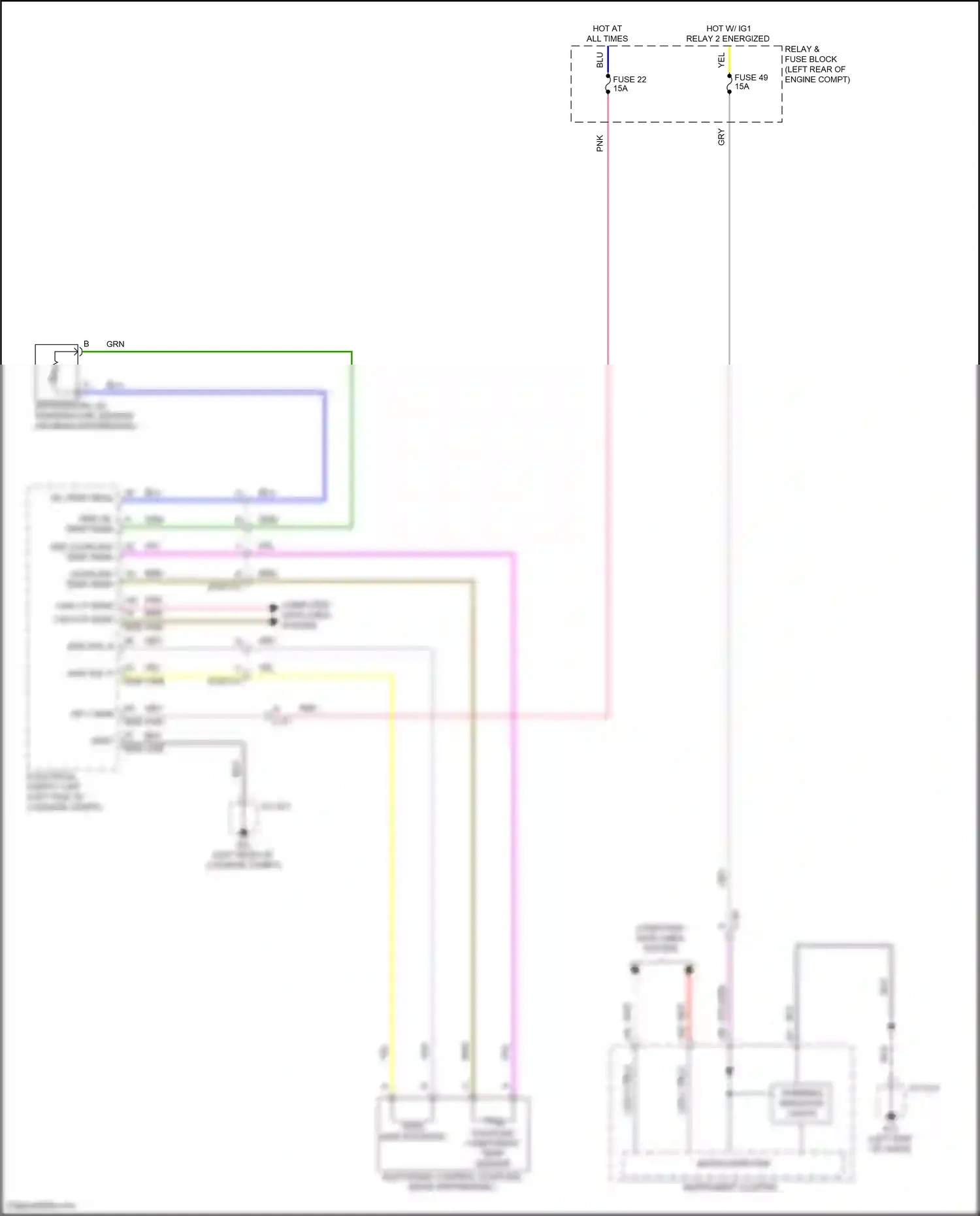 Mazda CX-30 I (2019-2024) coupling component temp sensor wiring diagram  (1 of 1)