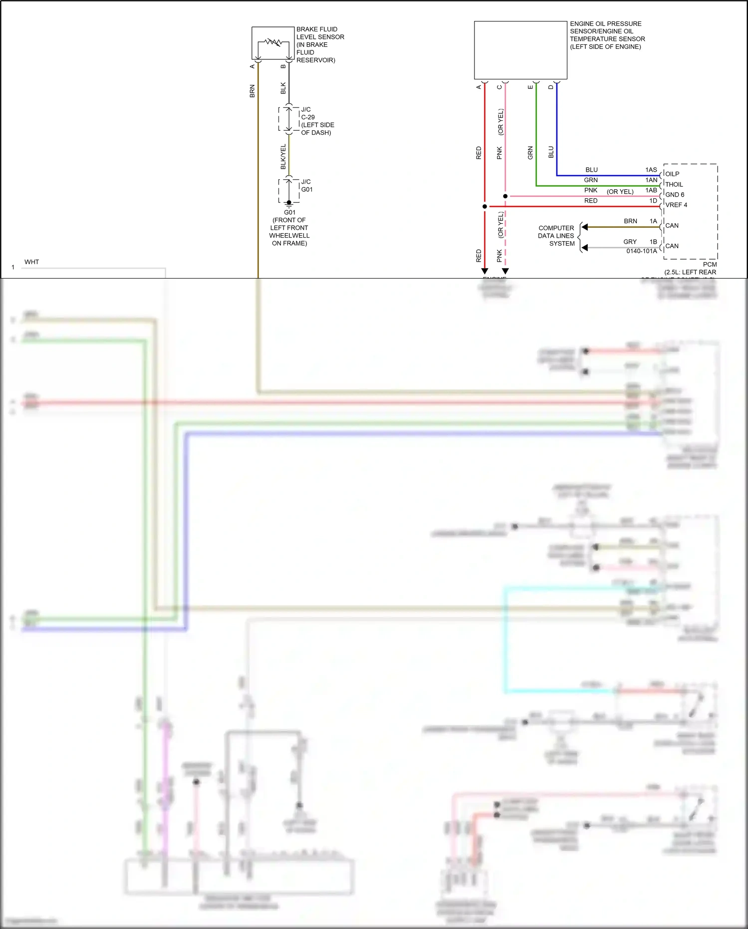 Mazda CX-30 I (2019-2024) engine controls system wiring diagram  (3 of 3)