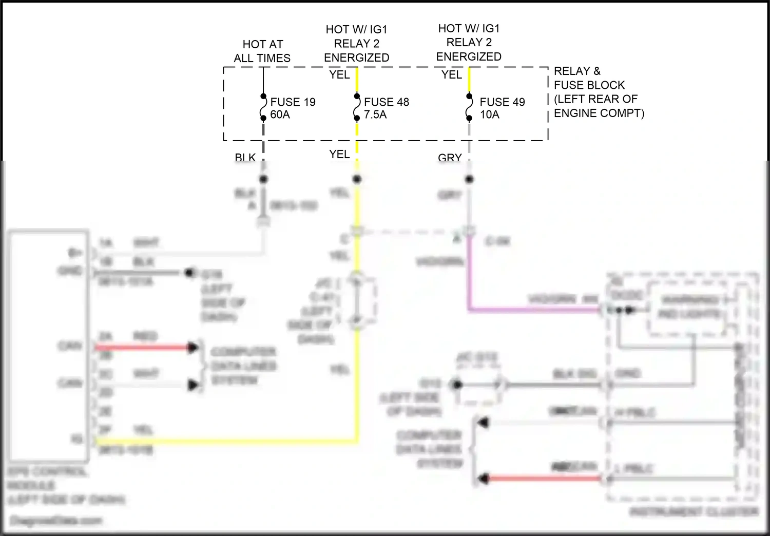 Mazda CX-30 I (2019-2024) eps control module wiring diagram  (2 of 4)