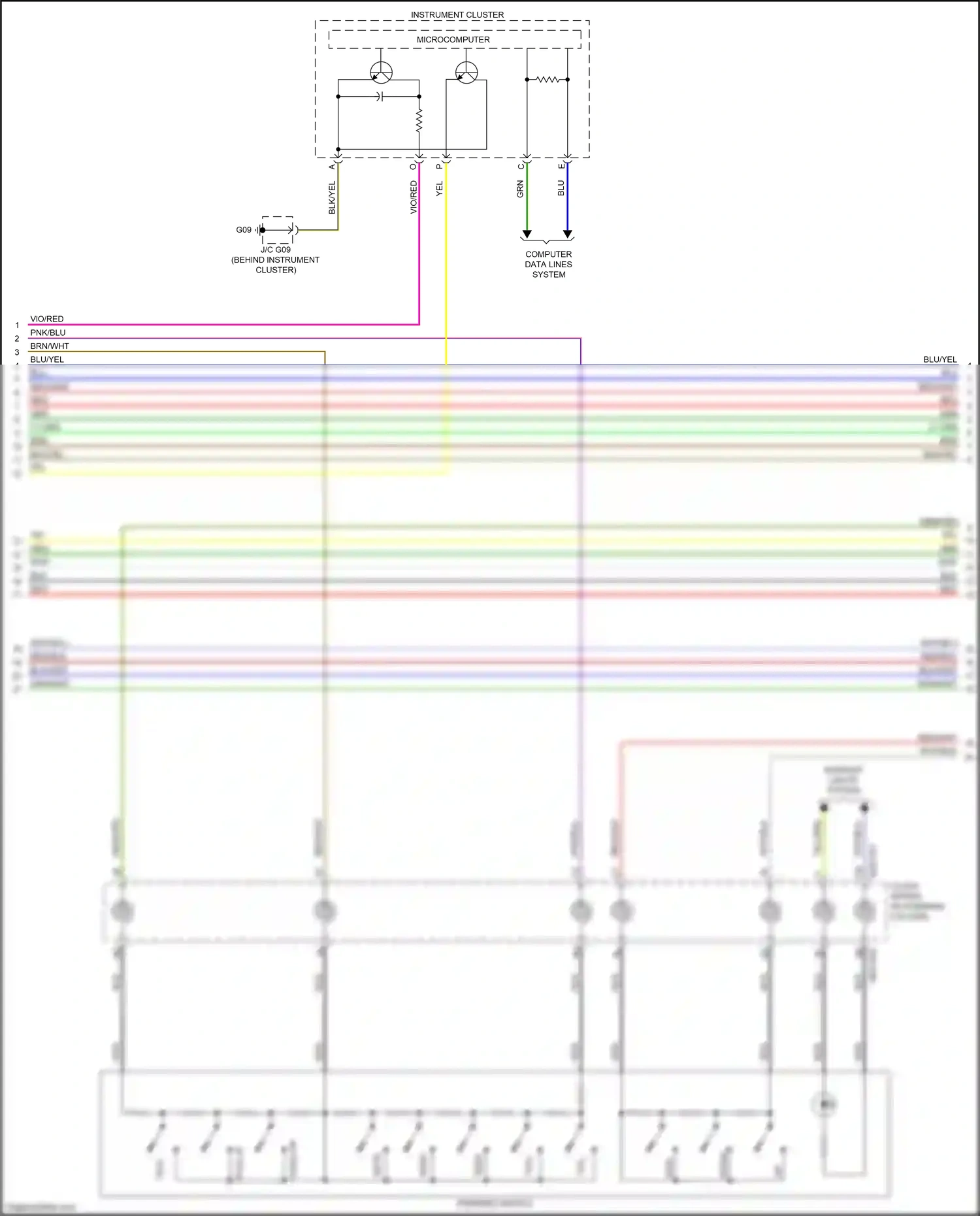 Mazda CX-5 I facelift (2015-2017) blu/wht wiring diagram  (8 of 34)