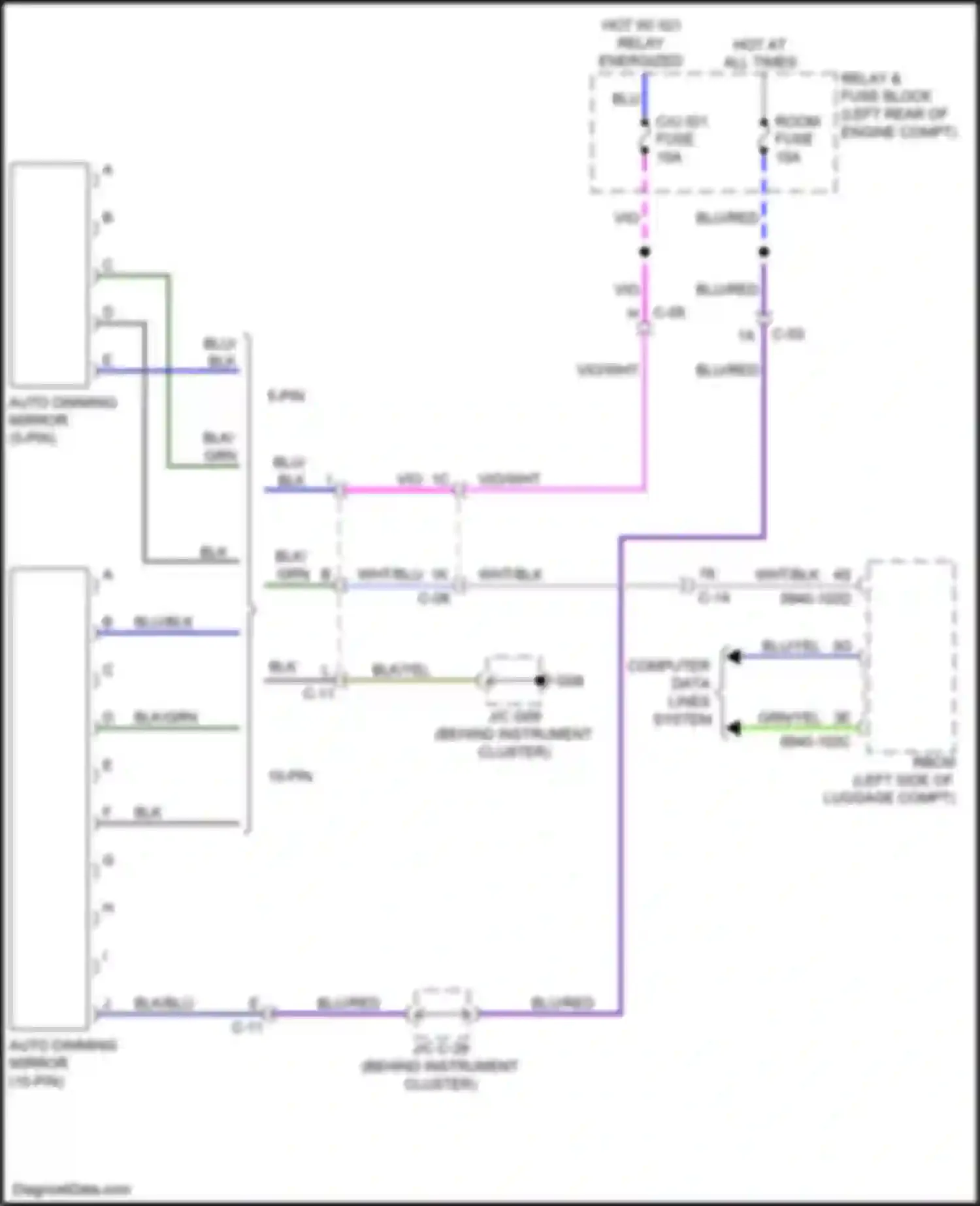 Wiring diagram c-11 for Mazda CX-5 I facelift (2015-2017) (2 of 9)