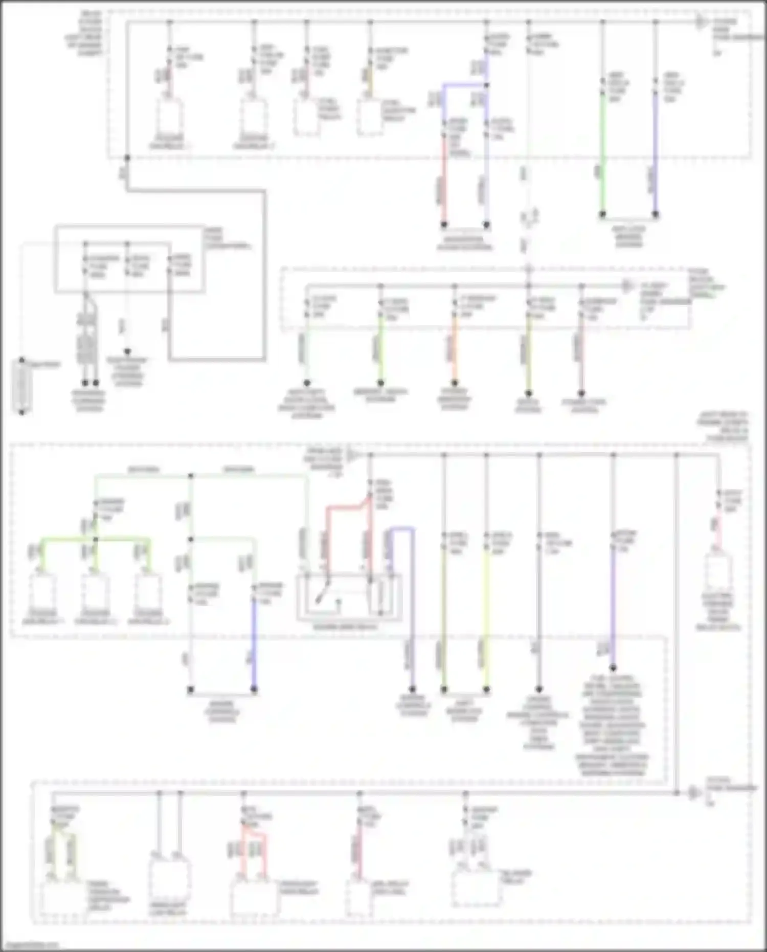 Wiring diagram cabin +b fuse for Mazda CX-5 I facelift (2015-2017) (1 of 1)