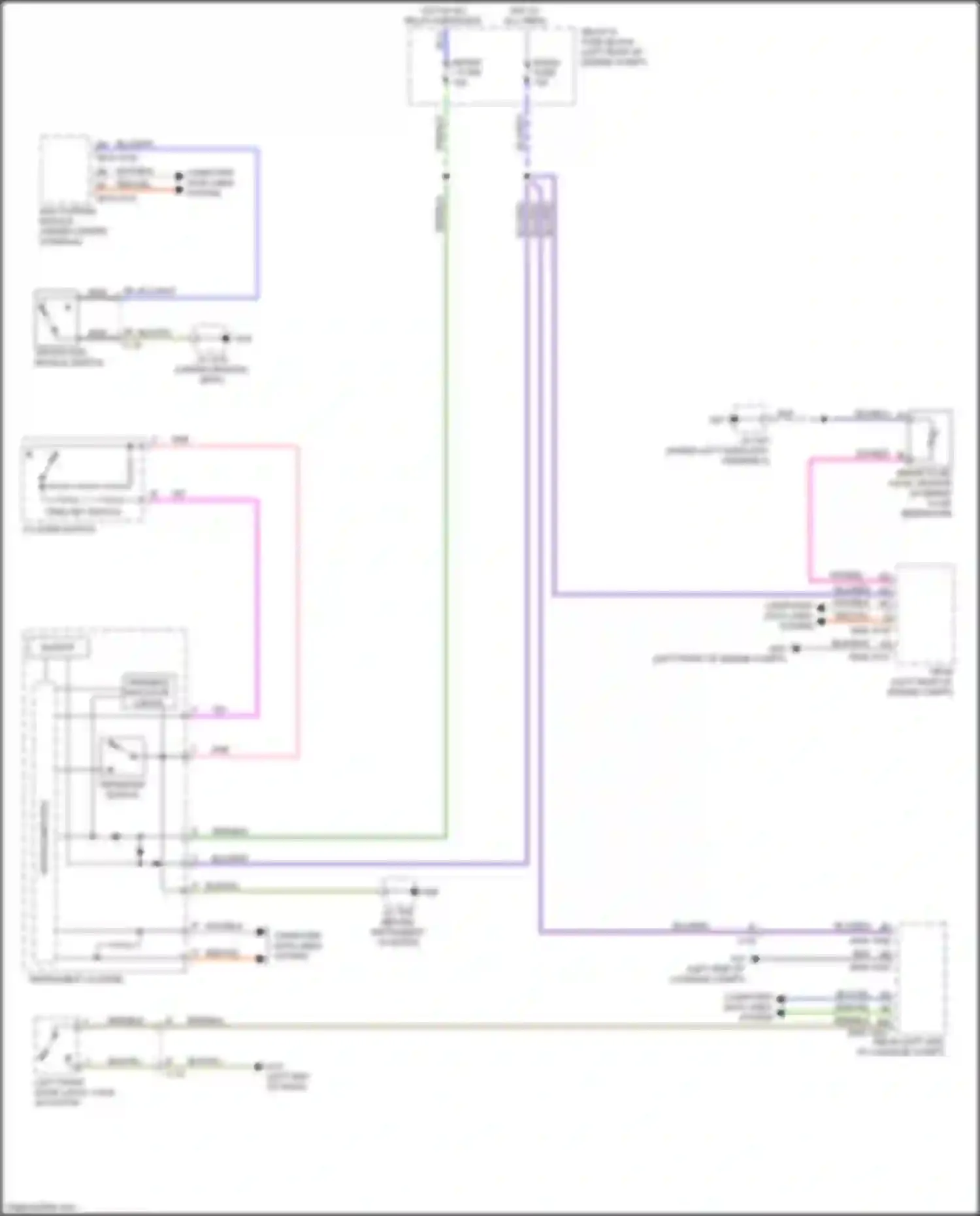 Wiring diagram cluster switch for Mazda CX-5 I facelift (2015-2017) (5 of 5)