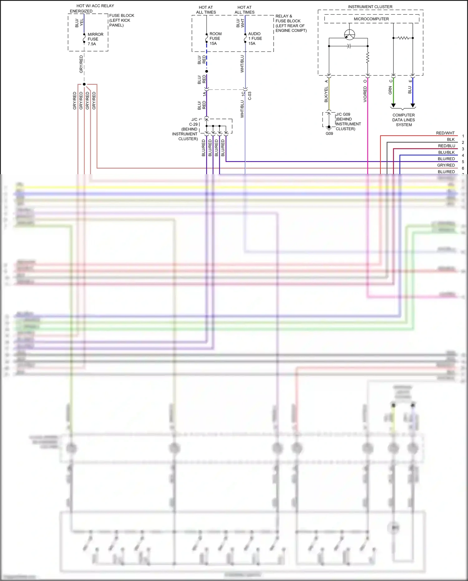 Wiring diagram computer data lines system for Mazda CX-5 I facelift (2015-2017) (19 of 70)