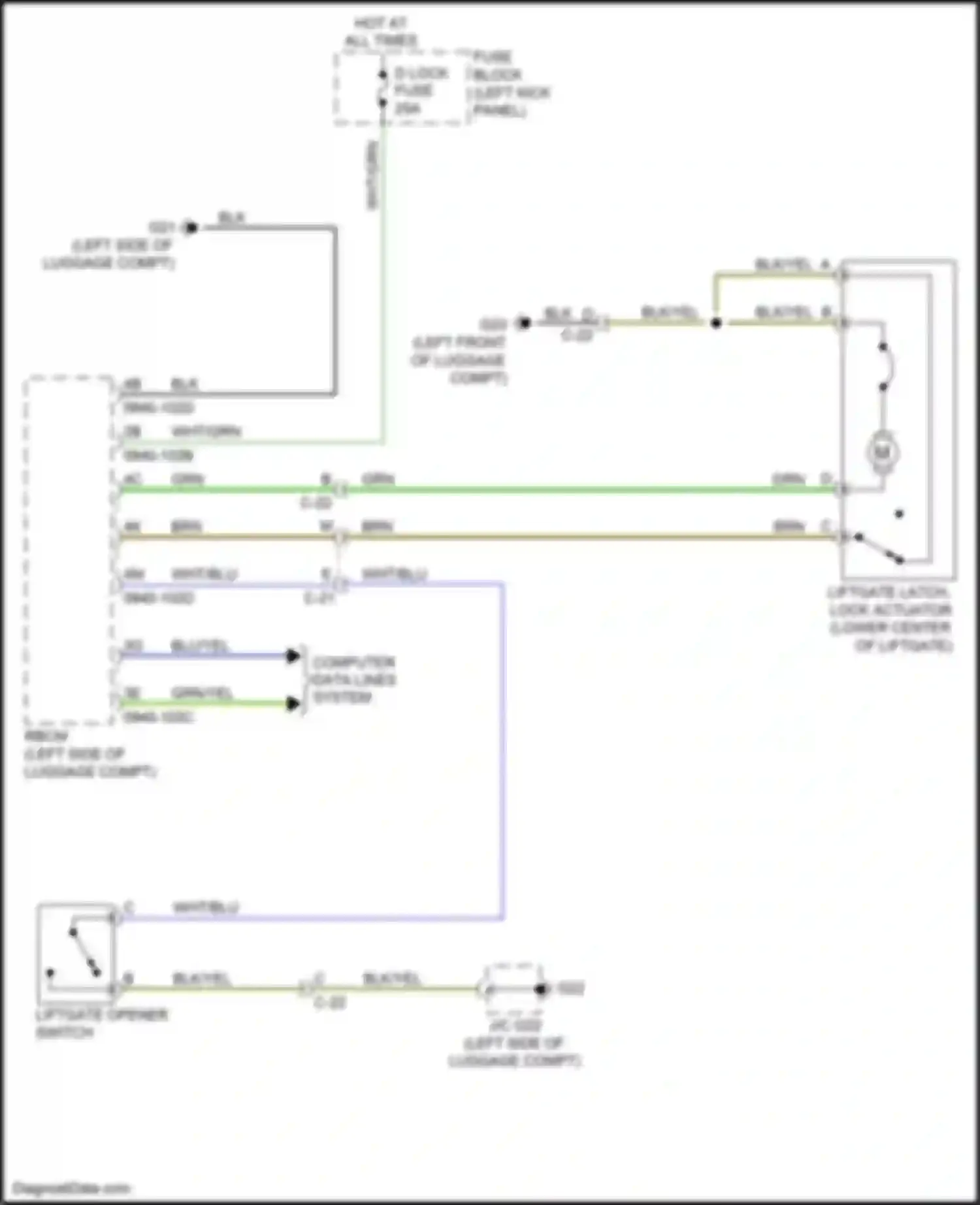 Wiring diagram grn for Mazda CX-5 I facelift (2015-2017) (30 of 76)