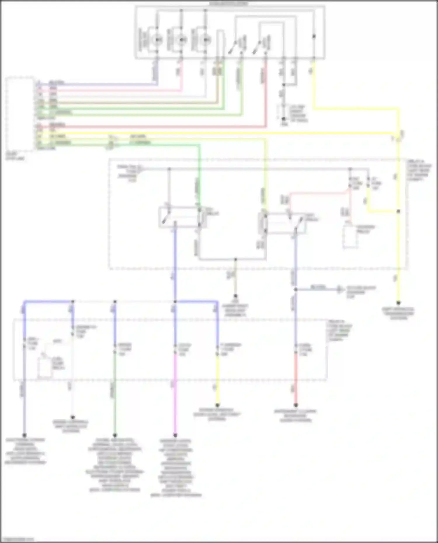 Wiring diagram instrument cluster, navigation, sound systems for Mazda CX-5 I facelift (2015-2017) (1 of 1)