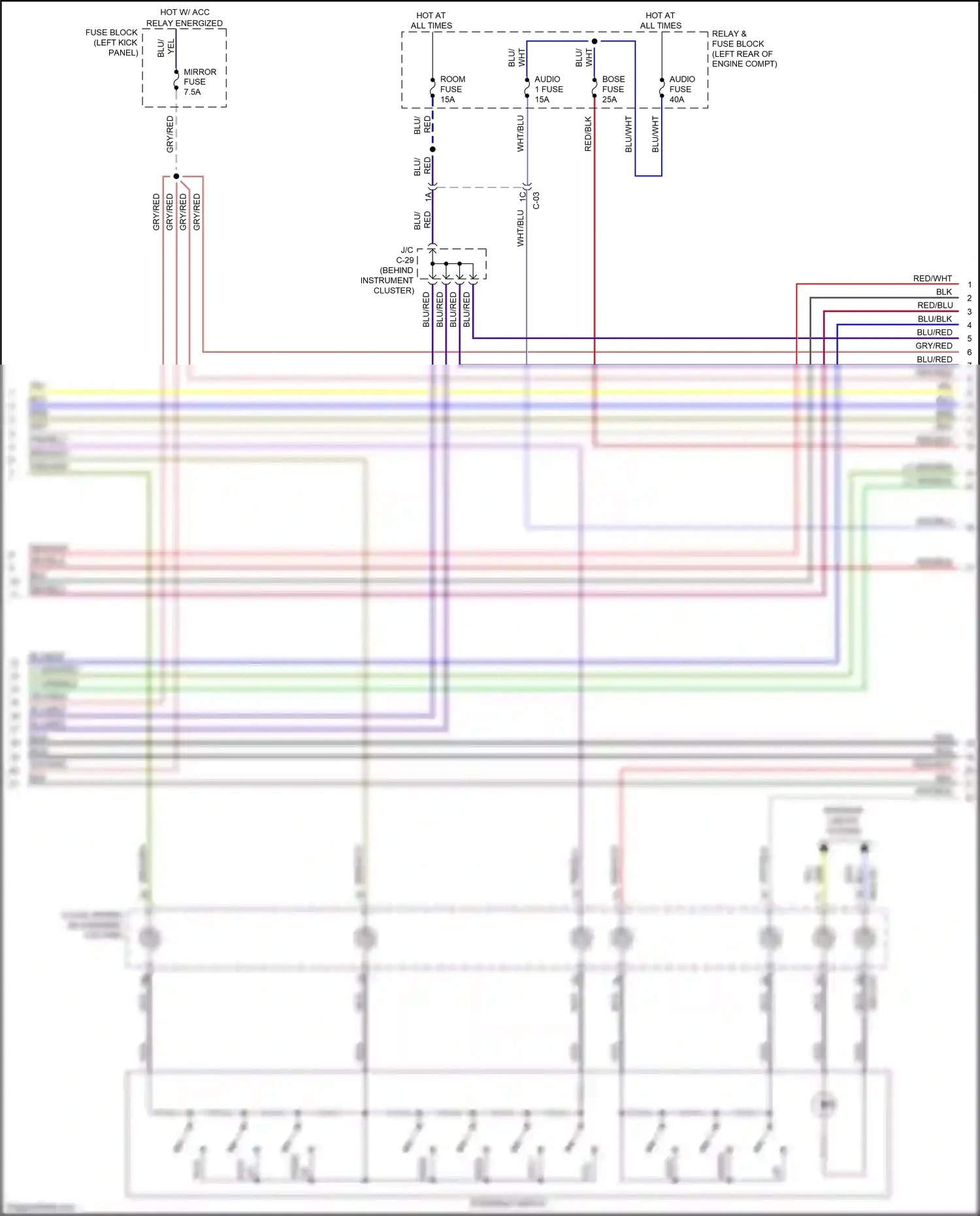 Mazda CX-5 I facelift (2015-2017) lt grn/red wiring diagram  (6 of 23)