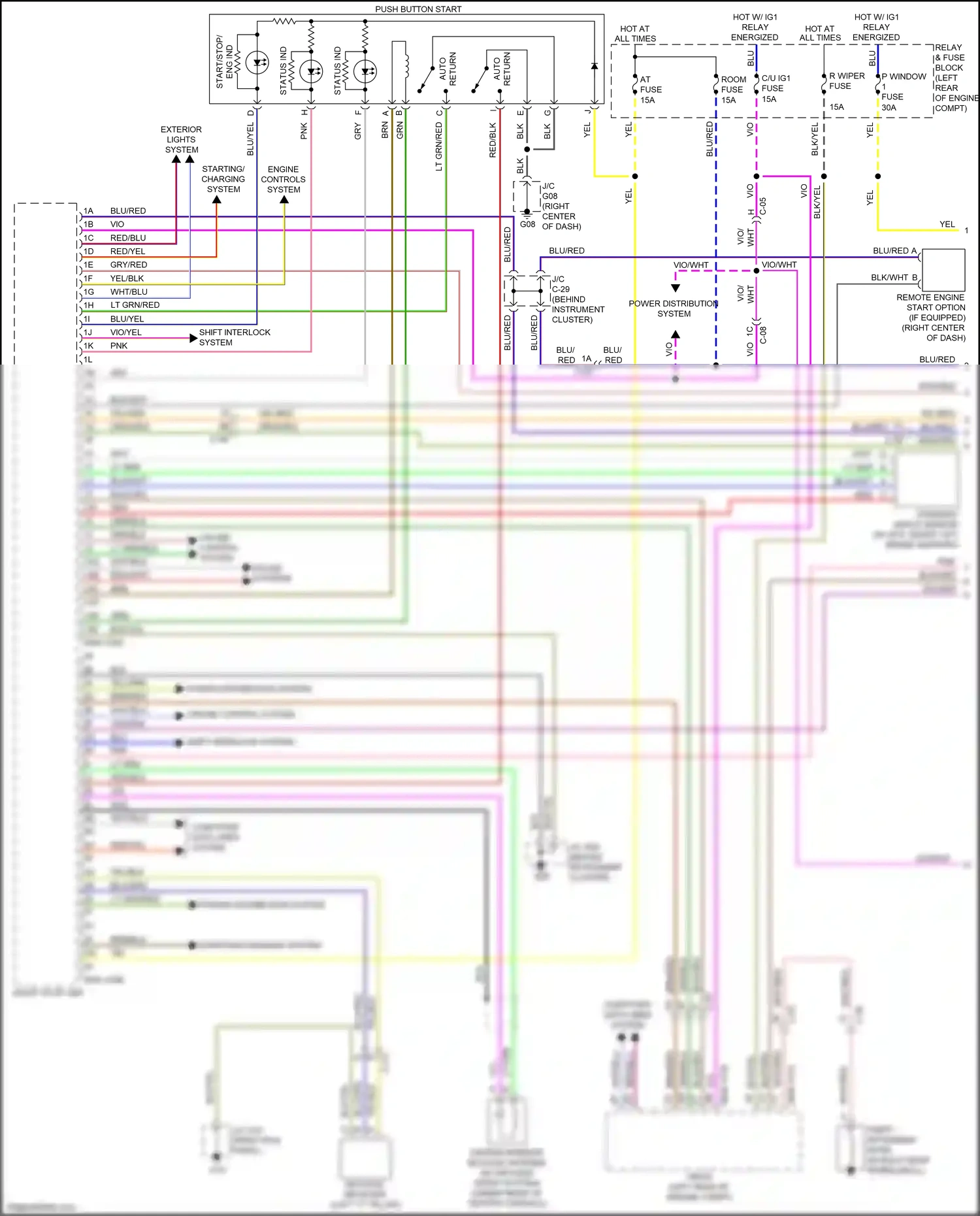 Mazda CX-5 I facelift (2015-2017) vio/wht wiring diagram  (7 of 24)