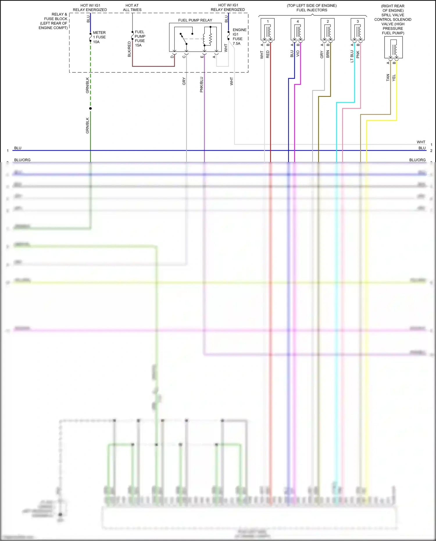 Mazda CX-5 I facelift (2015-2017) vio/wht wiring diagram  (21 of 24)