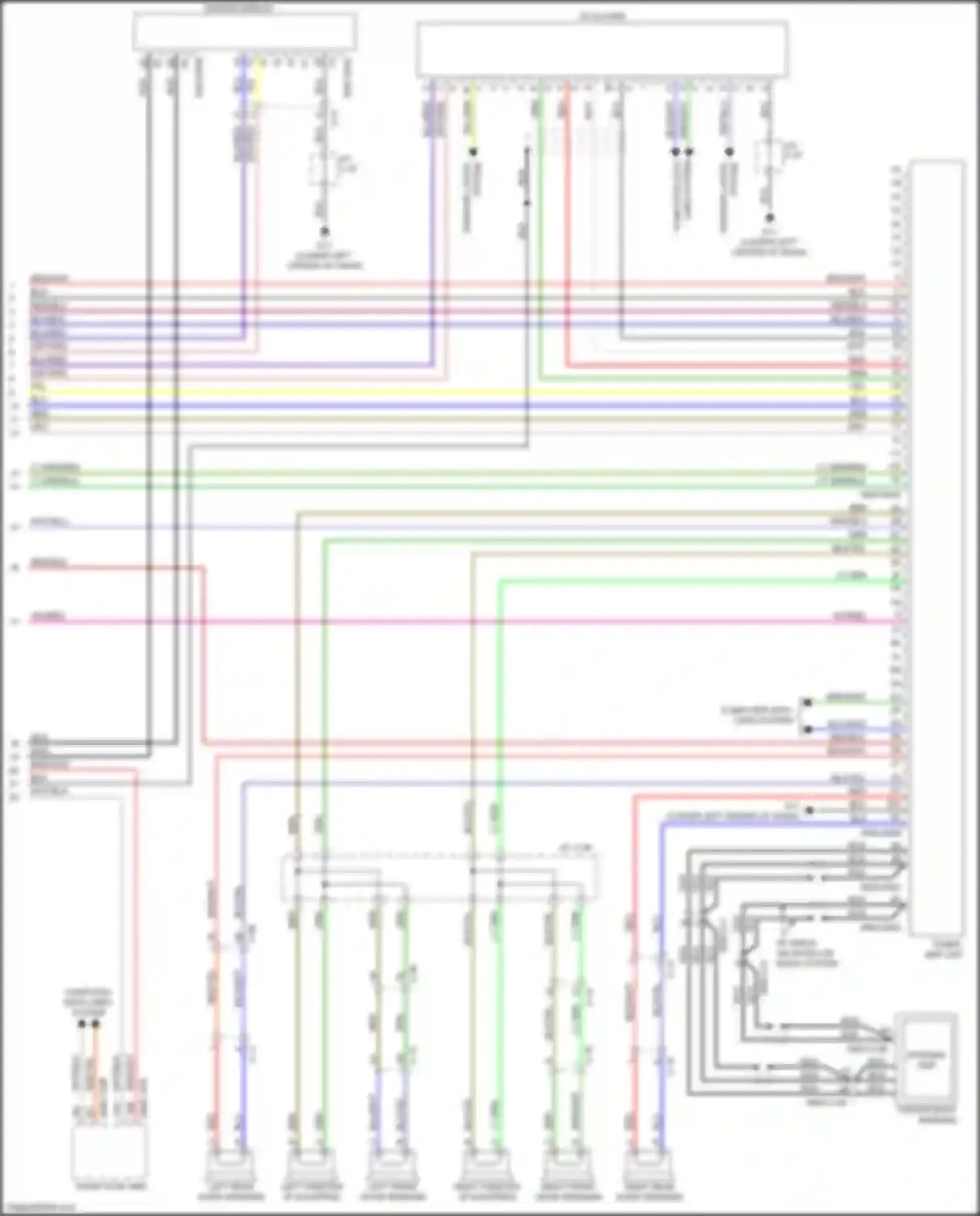 Wiring diagram w/ sirius xm satellite radio system for Mazda CX-5 I facelift (2015-2017) (2 of 4)