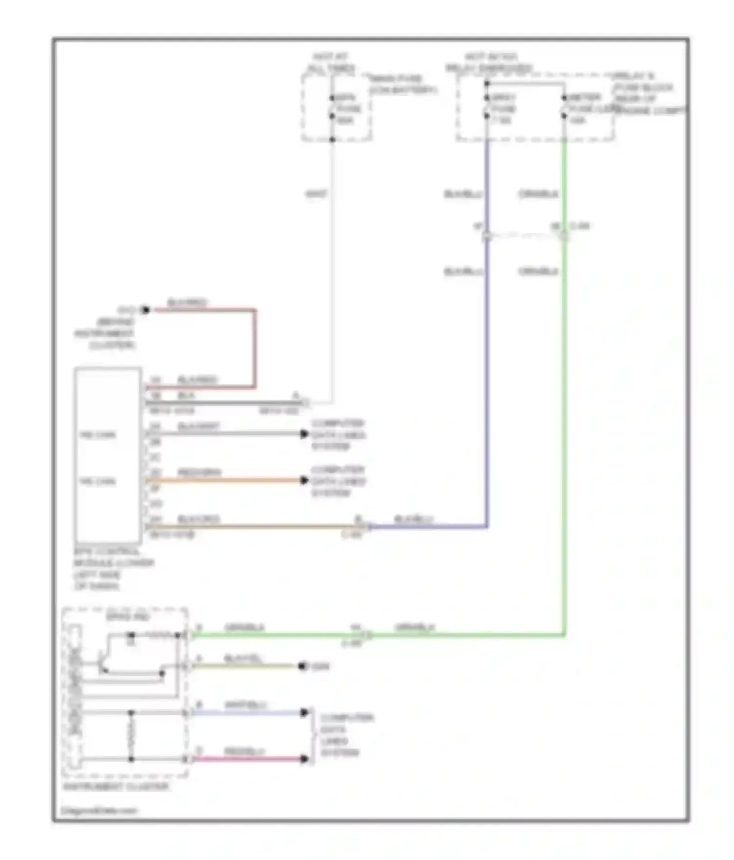 CX-5 Mazda I (2011-2015): Electronic power steering circuit