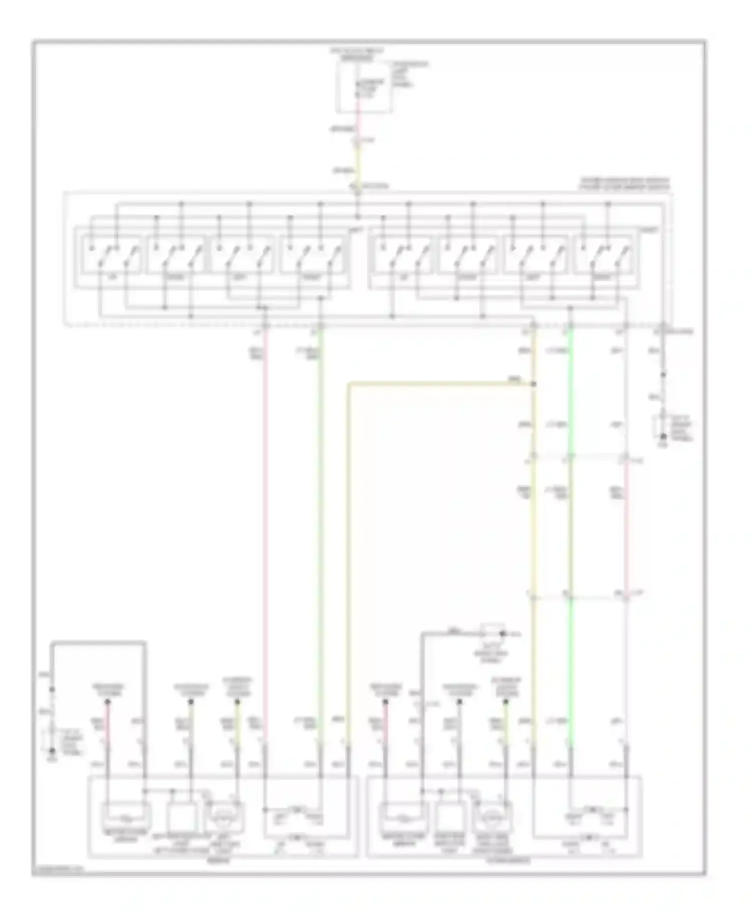 CX-5 Mazda I (2011-2015): Power mirror circuit