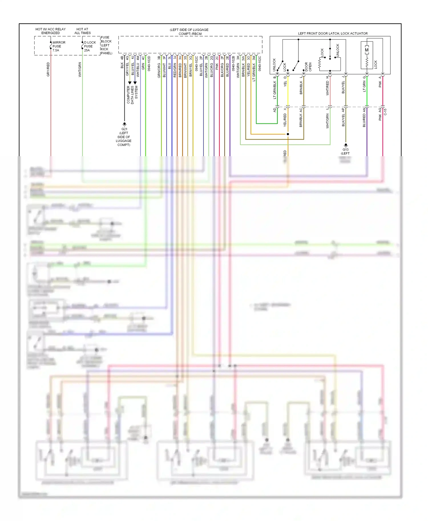 Mazda CX-5 I (2011-2015) aa c-16 wiring diagram  (1 of 4)