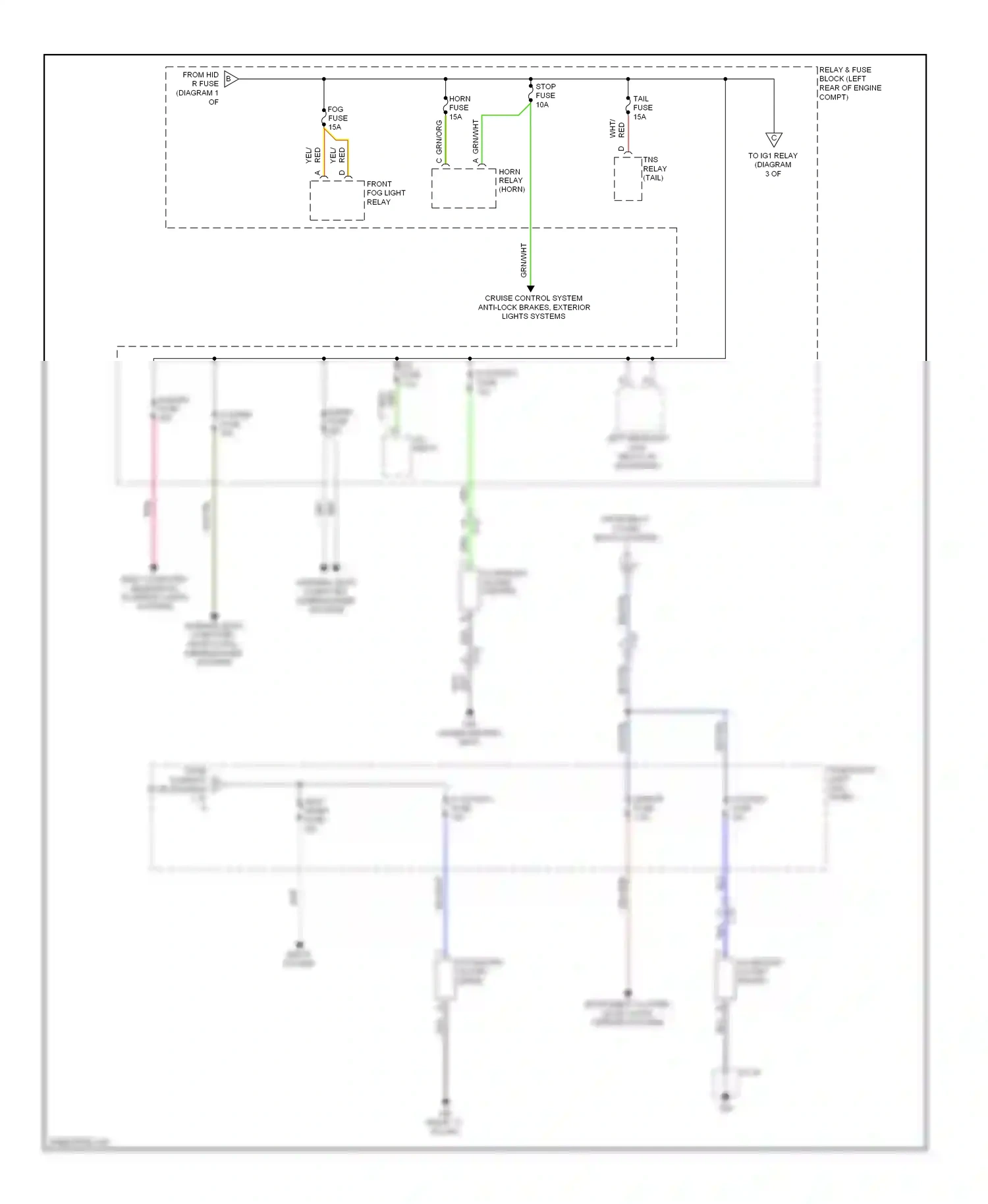 Mazda CX-5 I (2011-2015) accessory socket (rear) wiring diagram  (1 of 1)