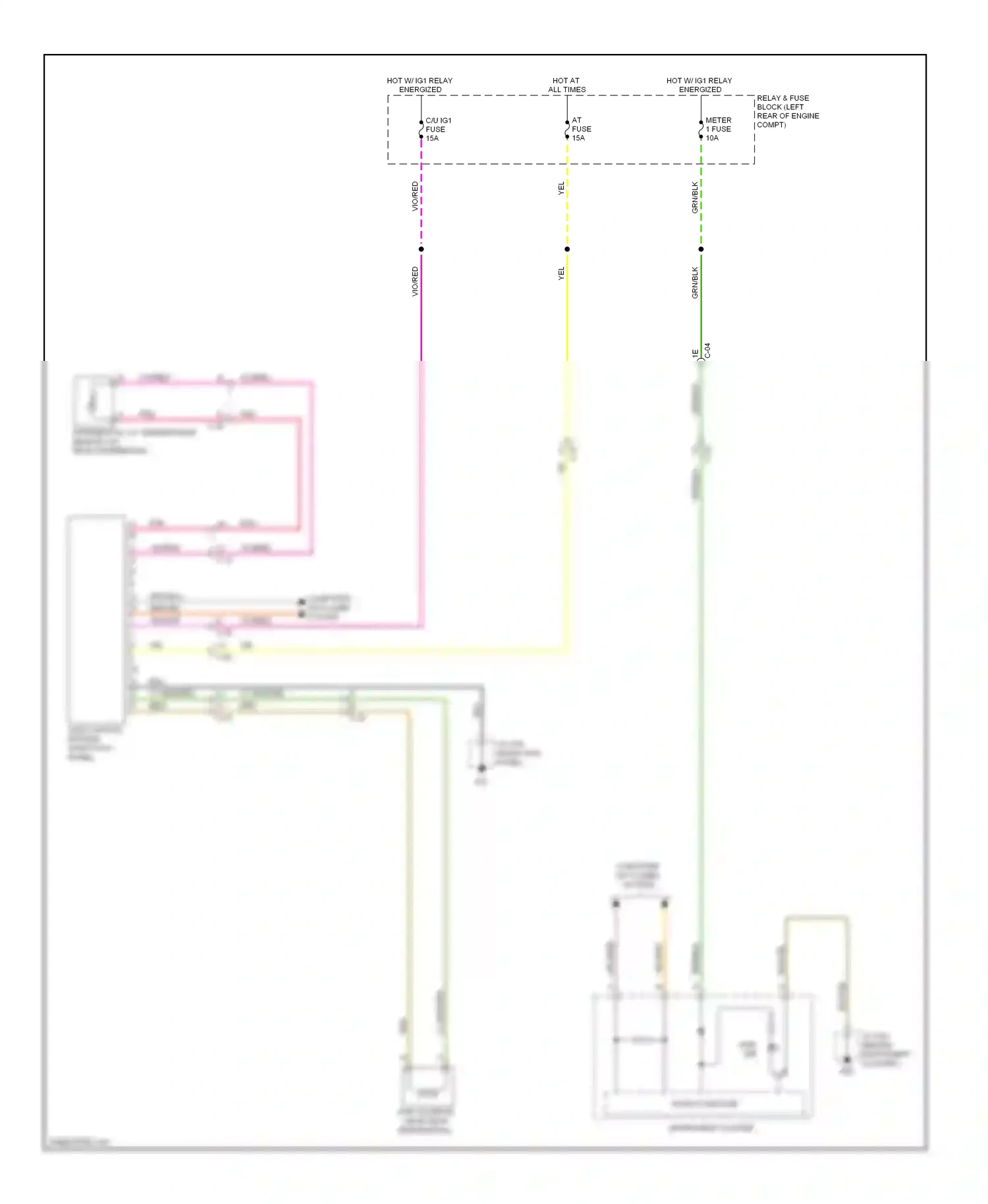 Mazda CX-5 I (2011-2015) awd control module (right kick panel) wiring diagram  (1 of 2)
