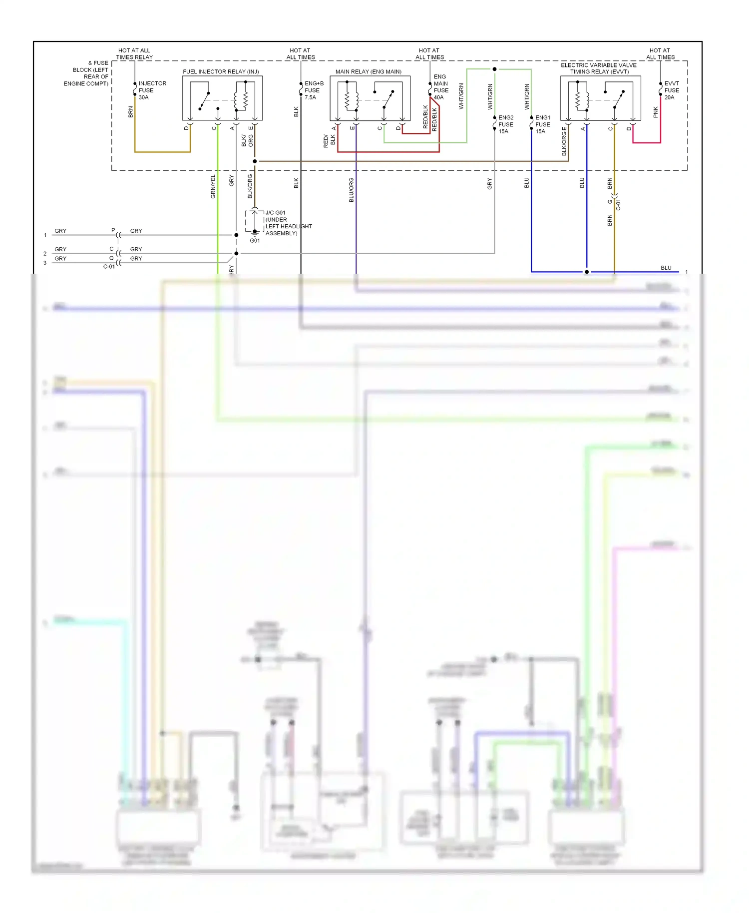 Mazda CX-5 I (2011-2015) check engine ind wiring diagram  (2 of 2)