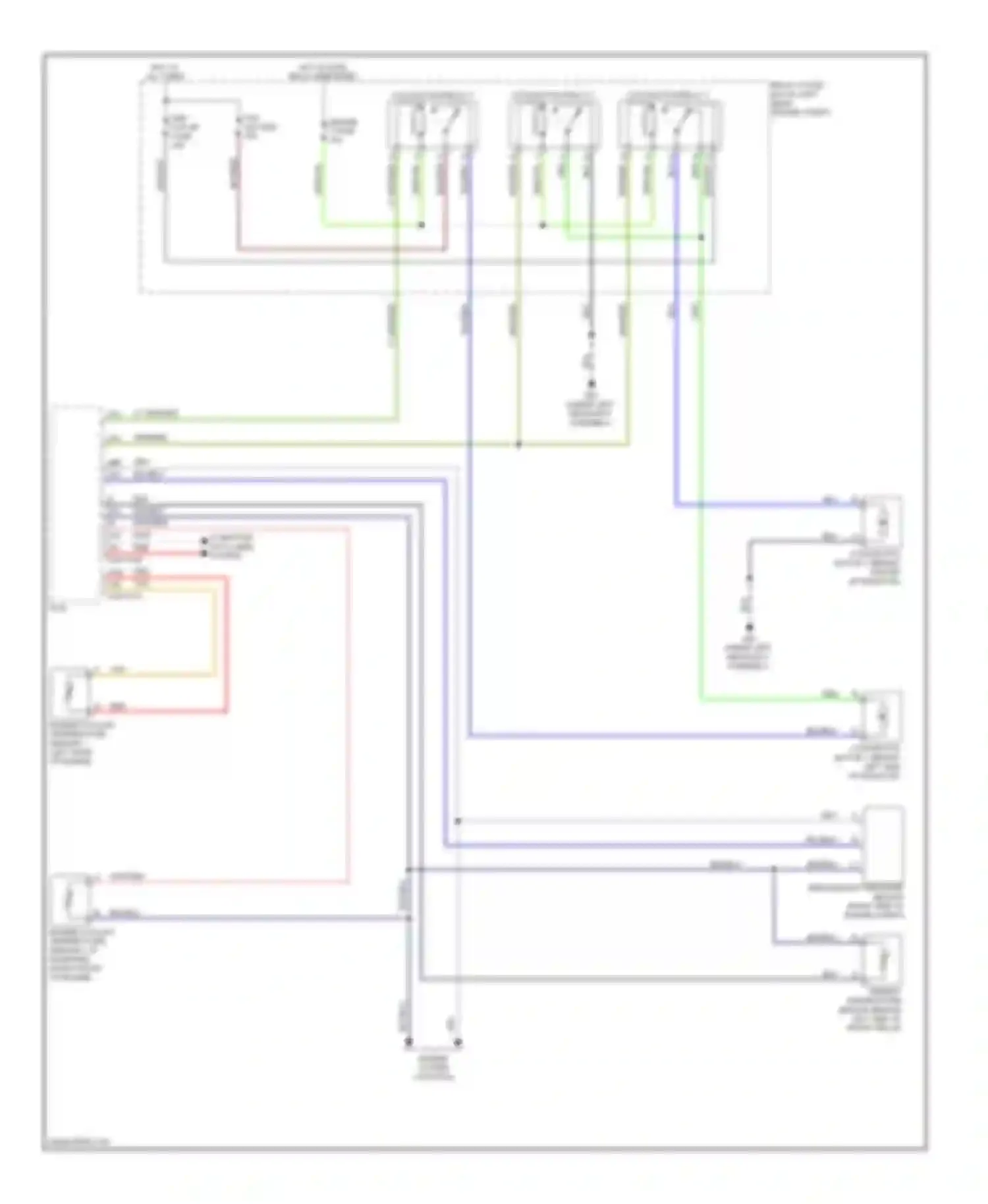 Wiring diagram cooling fan relay 2 for Mazda CX-5 I (2011-2015) (1 of 4)