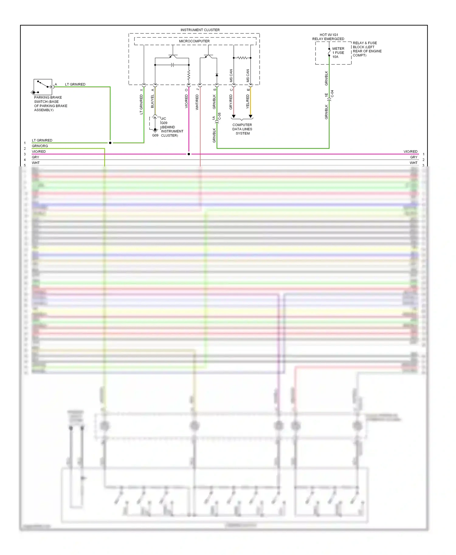Mazda CX-5 I (2011-2015) down wiring diagram  (2 of 12)