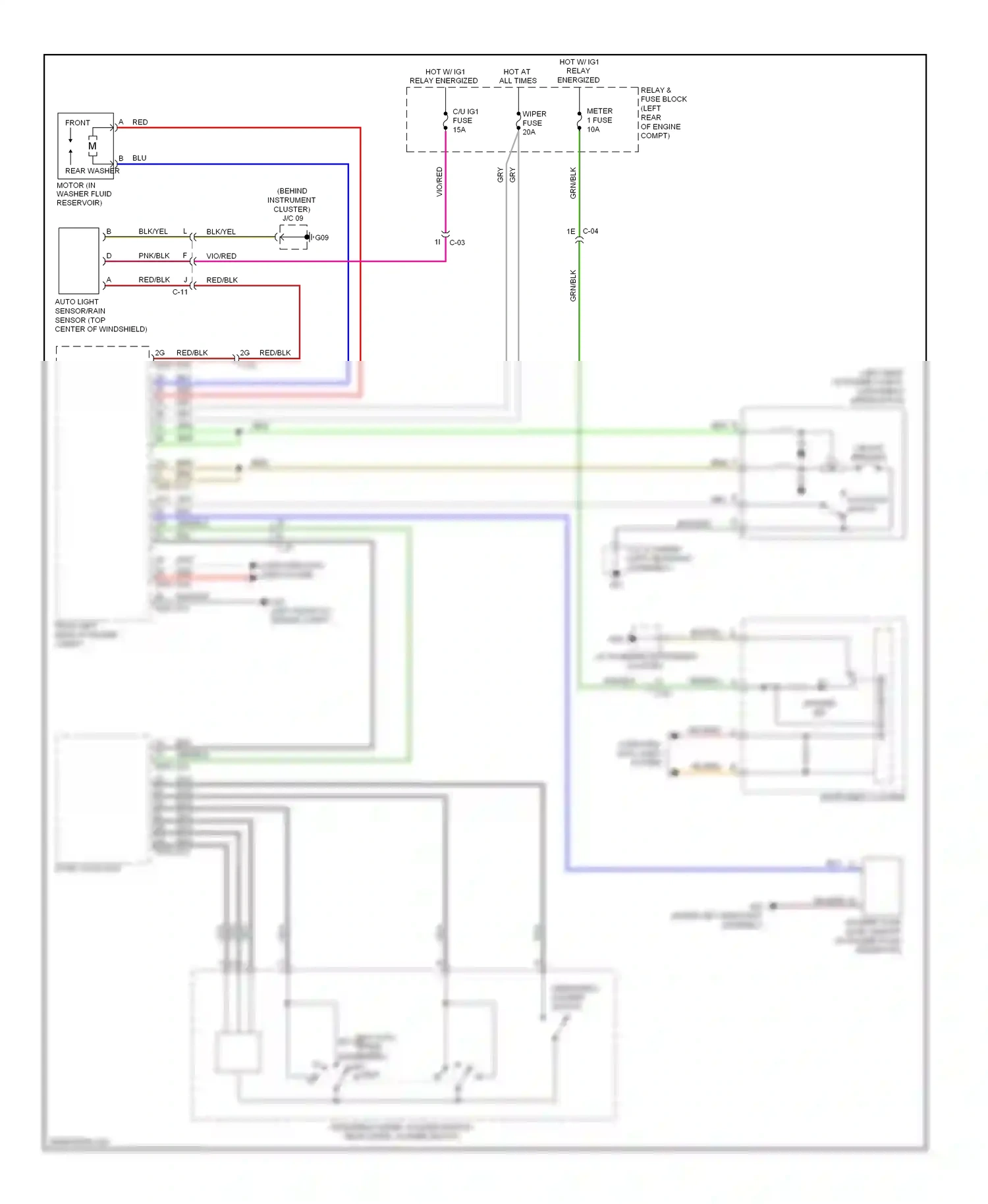 Mazda CX-5 I (2011-2015) front wiring diagram  (1 of 3)