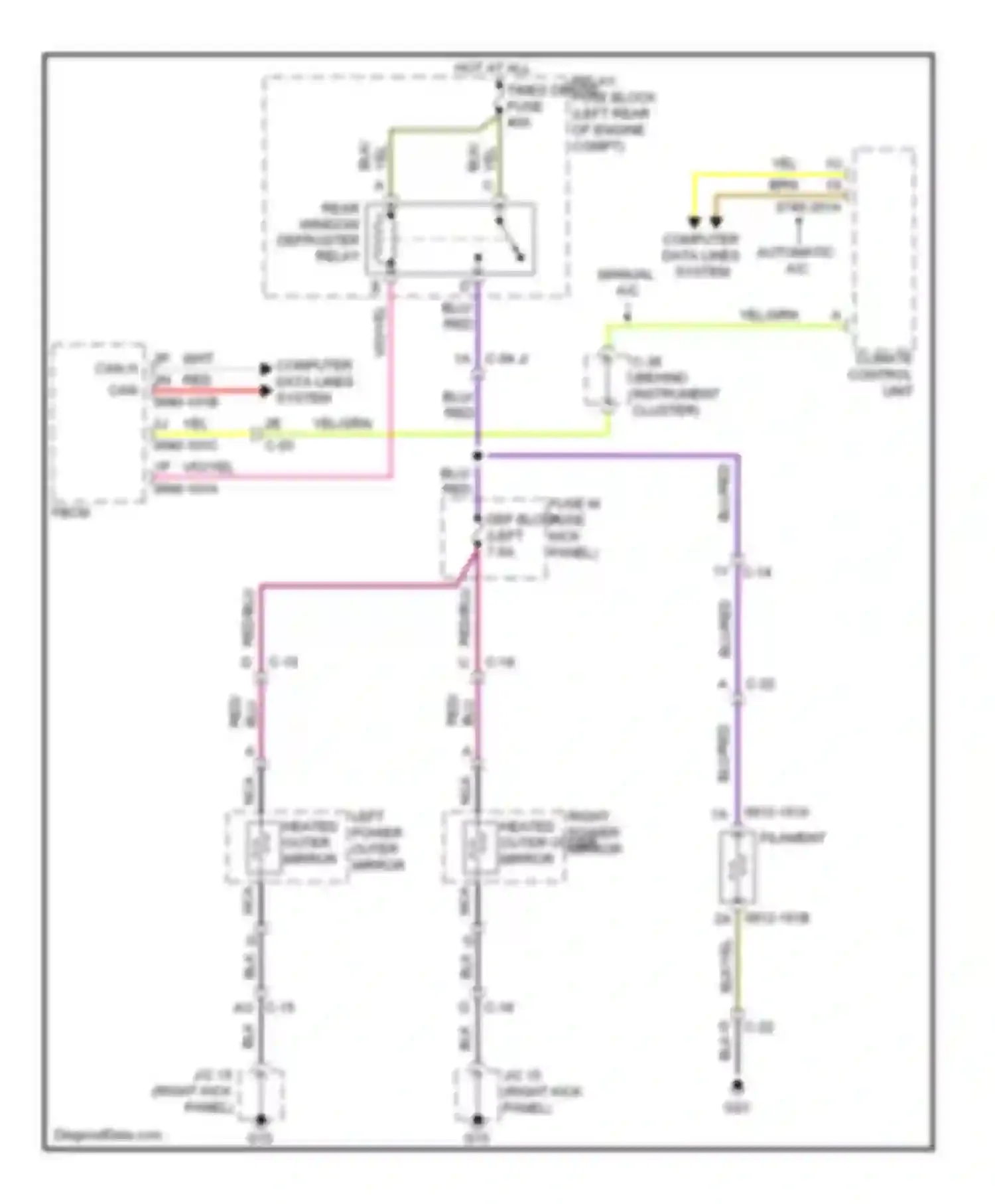 Wiring diagram computer data lines system for Mazda CX-5 I (2011-2015)