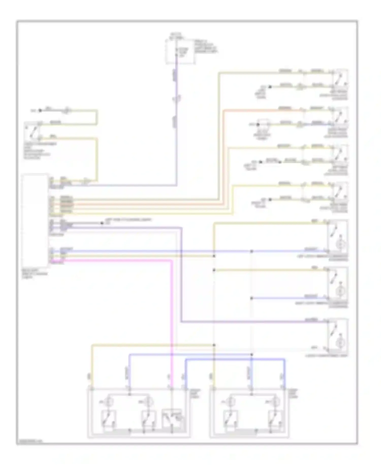 Wiring diagram front map light for Mazda CX-5 I (2011-2015)