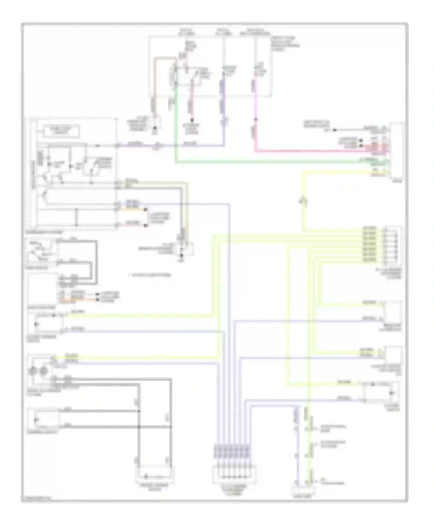 Wiring diagram steering switch for Mazda CX-5 I (2011-2015)
