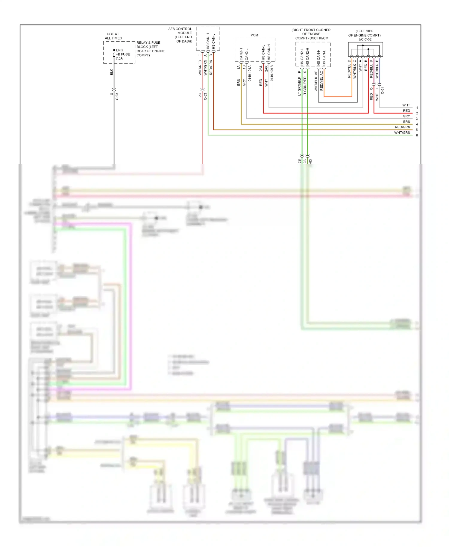 Mazda CX-5 I (2011-2015) hs can-h wiring diagram  (1 of 4)
