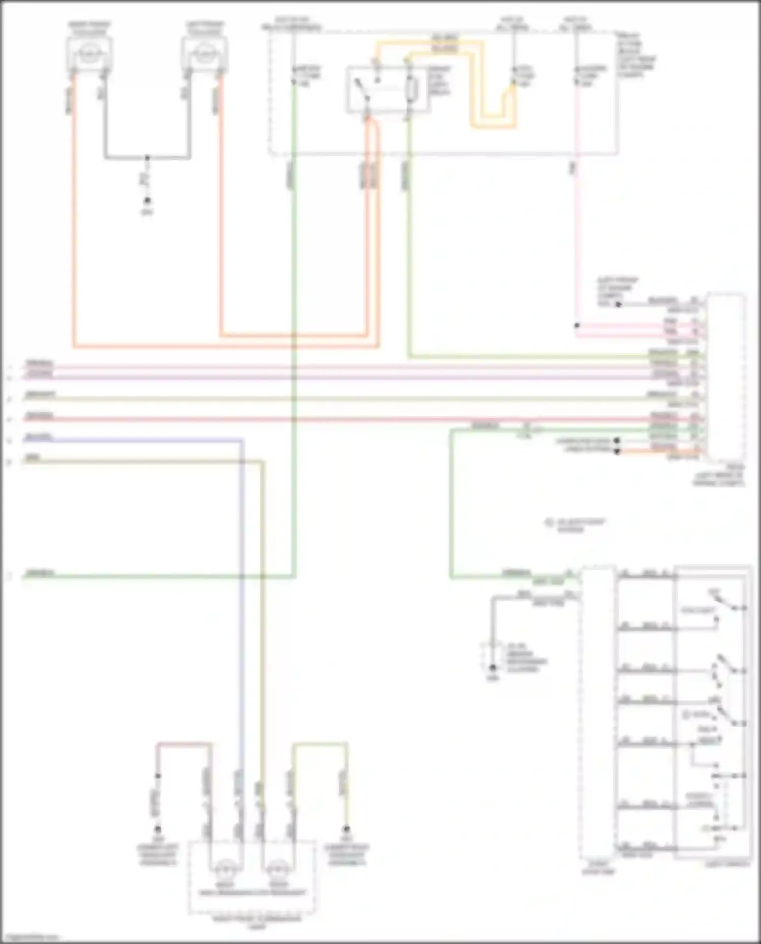 Wiring diagram right front combination light for Mazda CX-5 I (2011-2015)