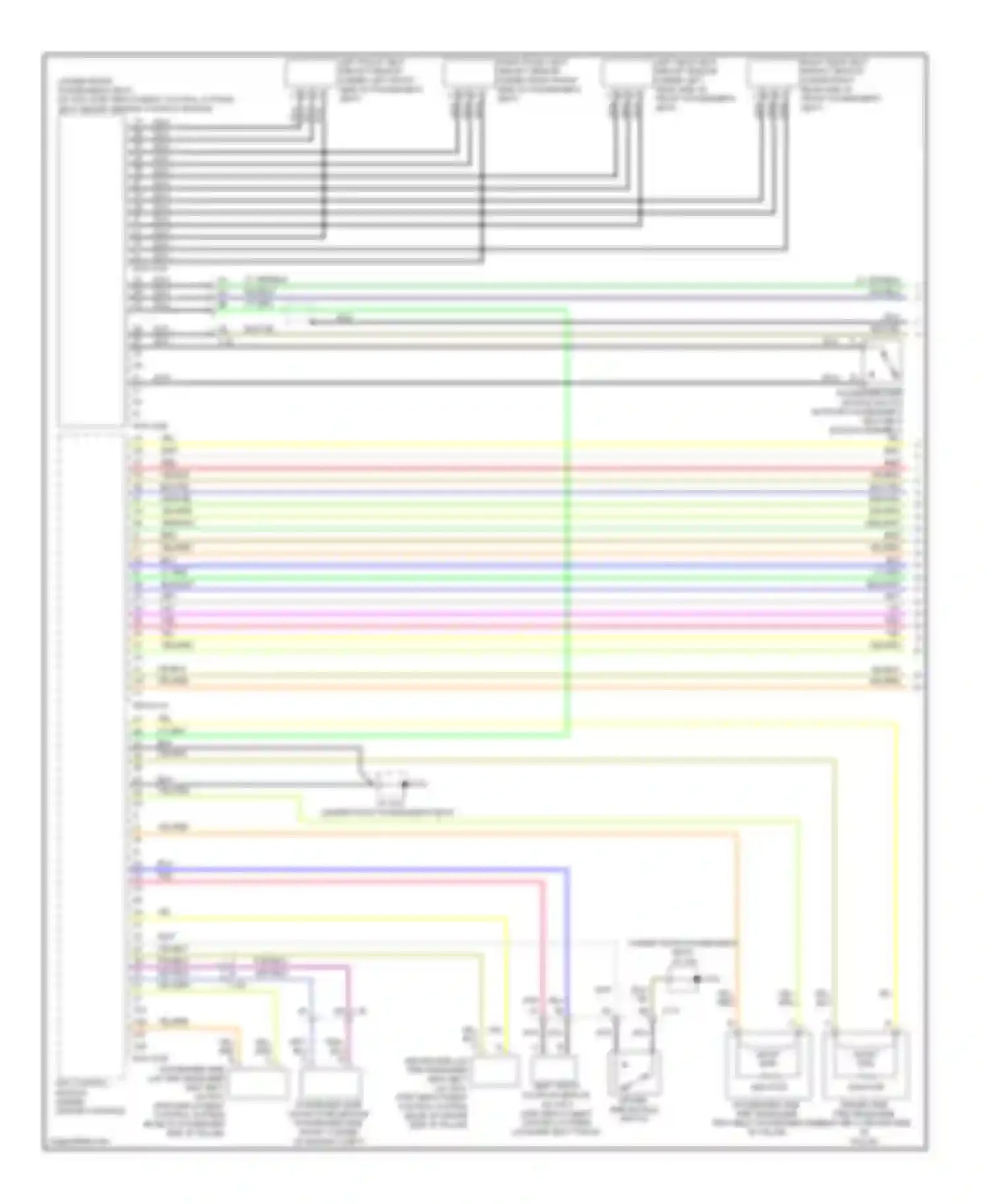 Wiring diagram left rear seat weight sensor (under left for Mazda CX-5 I (2011-2015)