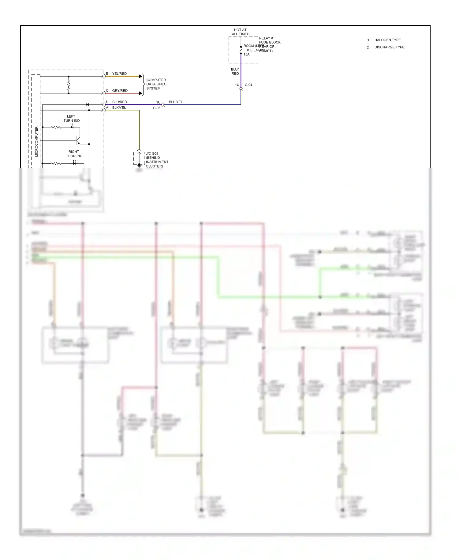 Mazda CX-5 I (2011-2015) left front turn light wiring diagram  (1 of 1)
