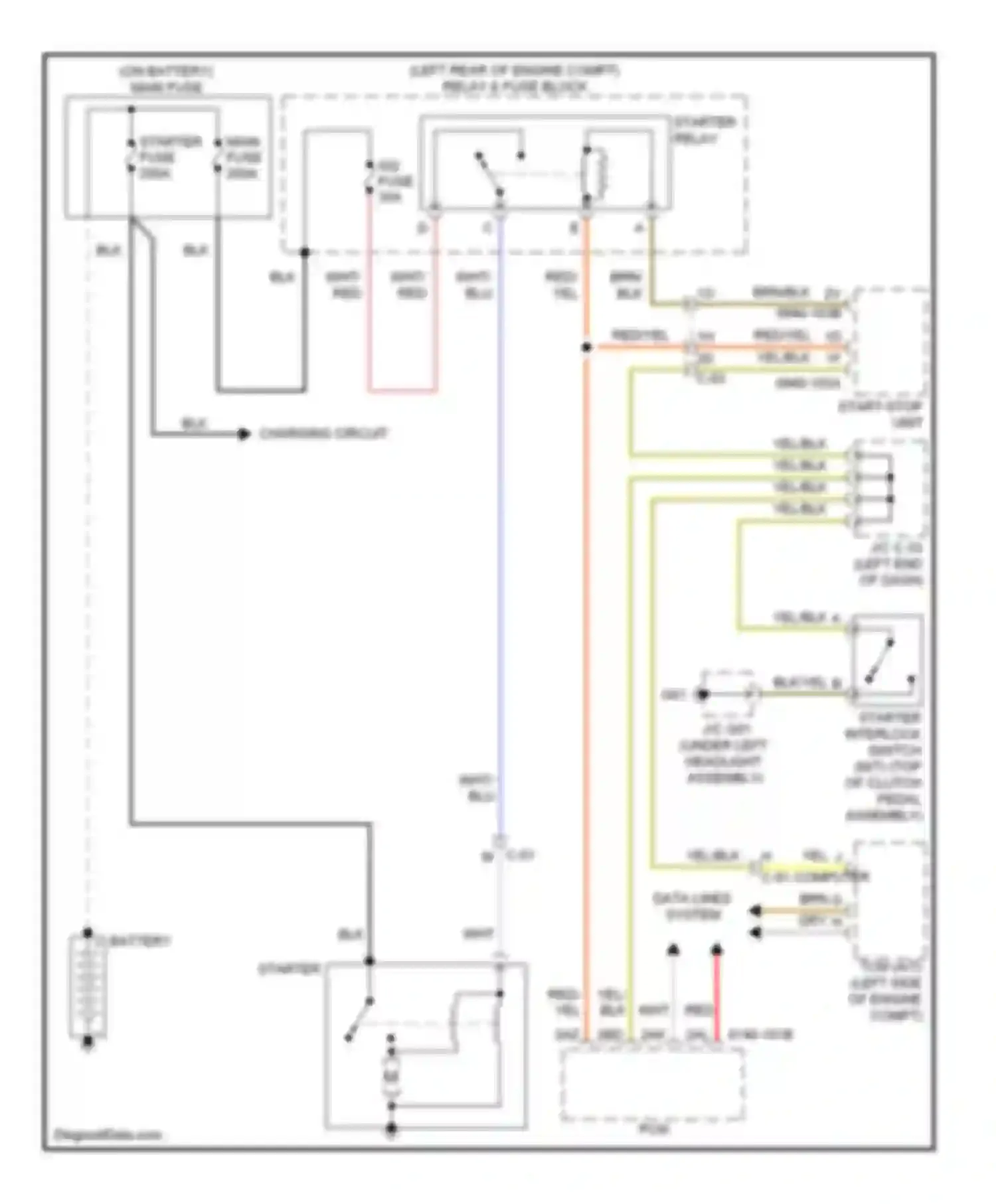 Wiring diagram c-01 computer data lines system for Mazda CX-5 I (2011-2015)