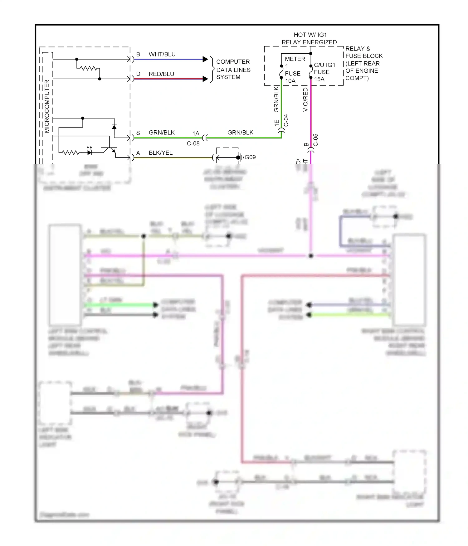 Mazda CX-5 I (2011-2015) microcomputer wiring diagram  (1 of 26)