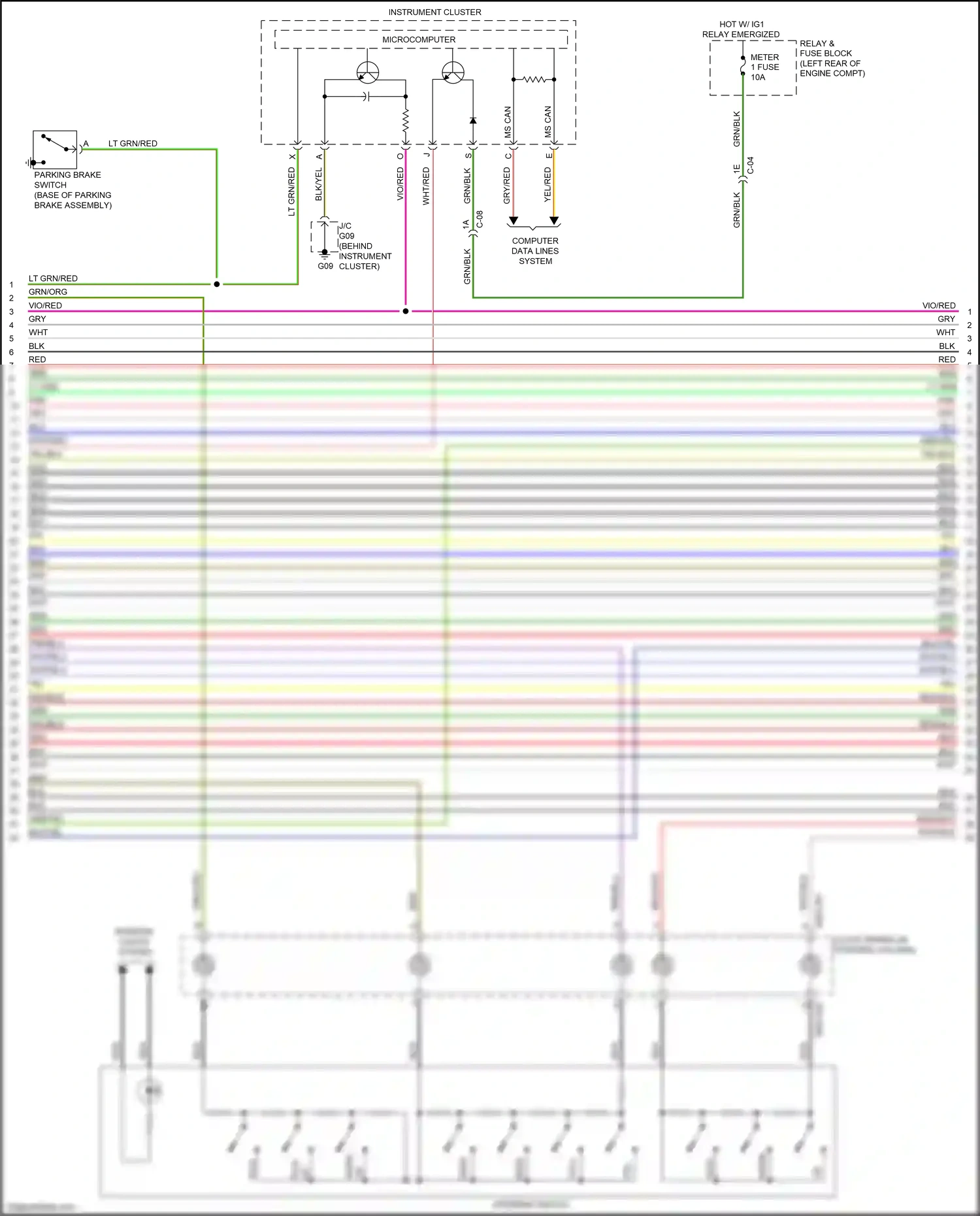 Mazda CX-5 I (2011-2015) microcomputer wiring diagram  (8 of 26)