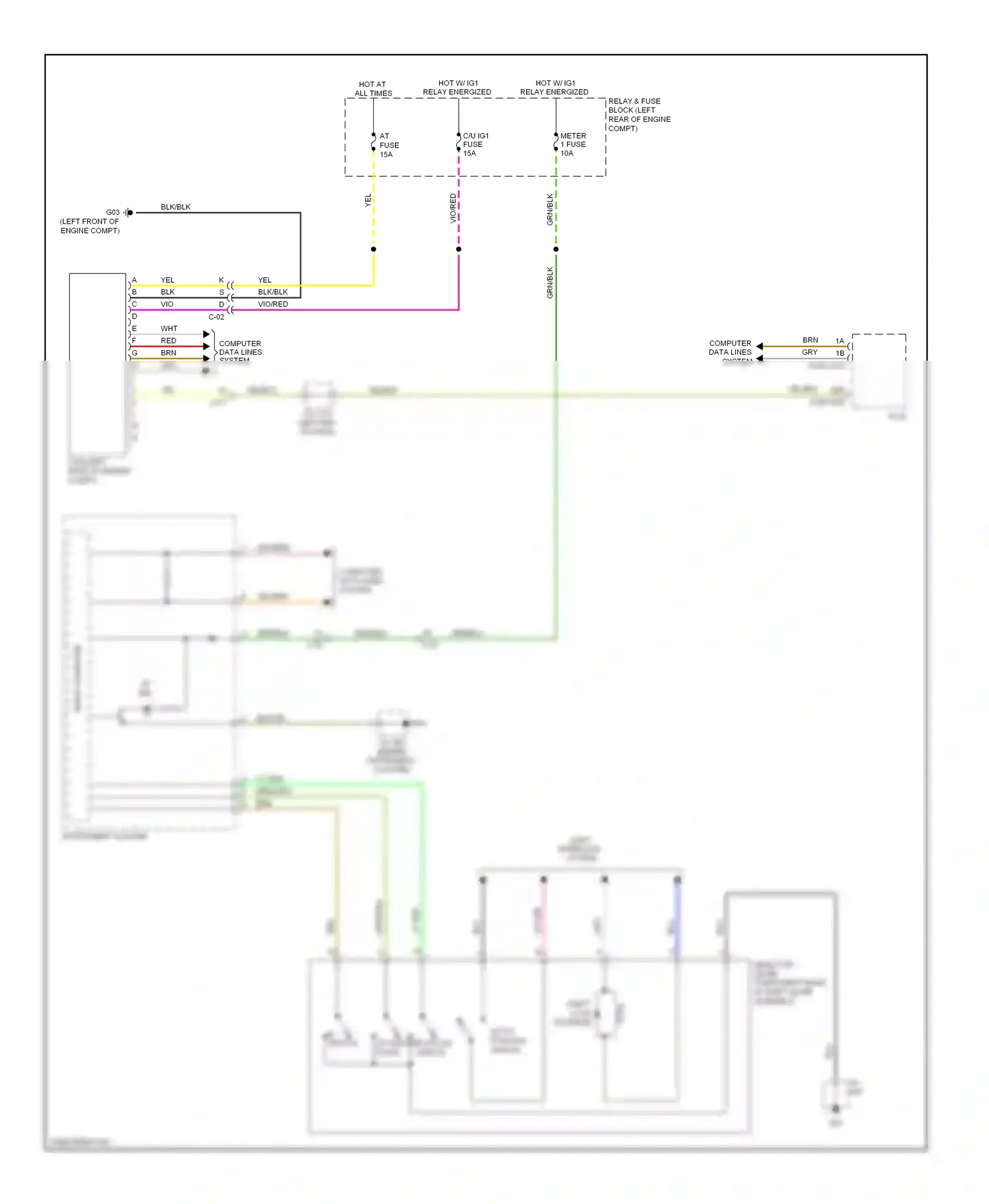 Mazda CX-5 I (2011-2015) not p position switch wiring diagram  (1 of 2)