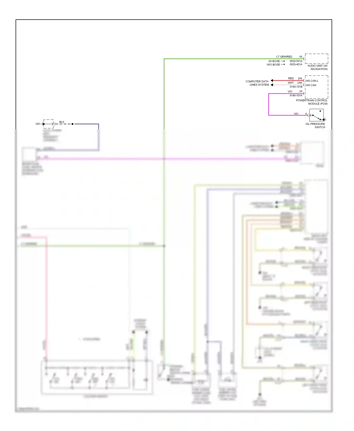 Mazda CX-5 I (2011-2015) powertrain control module (pcm) wiring diagram  (1 of 1)