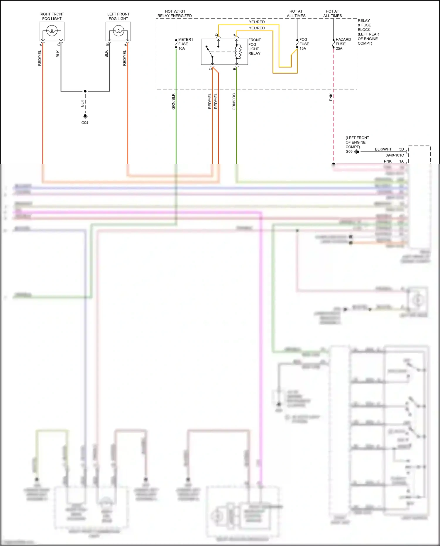 Mazda CX-5 I (2011-2015) right front combination light wiring diagram  (3 of 5)