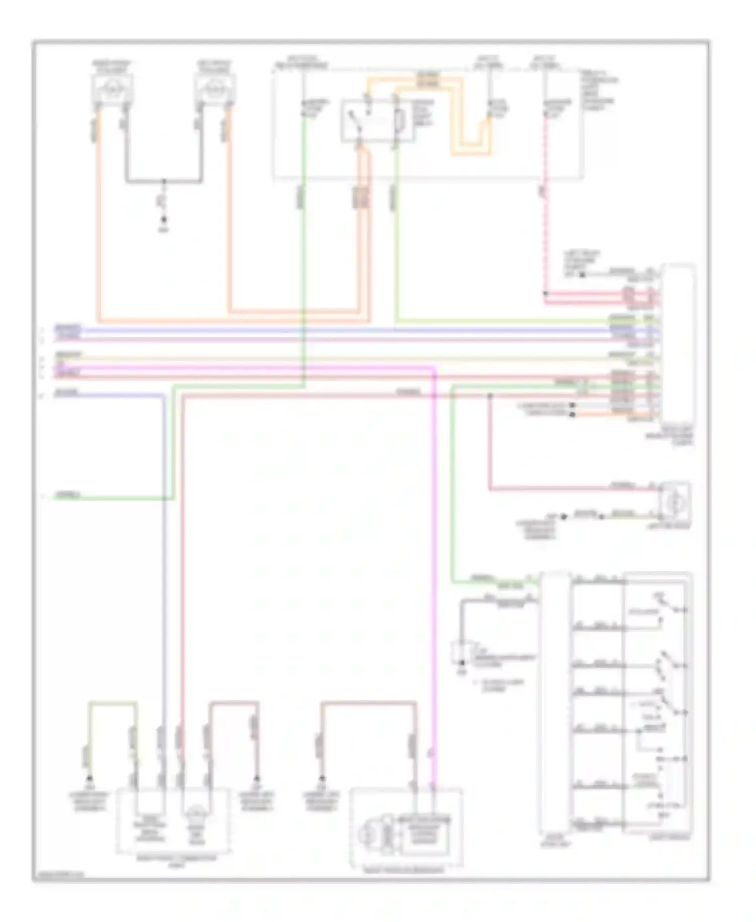 Wiring diagram right high/low headlight for Mazda CX-5 I (2011-2015) (2 of 2)